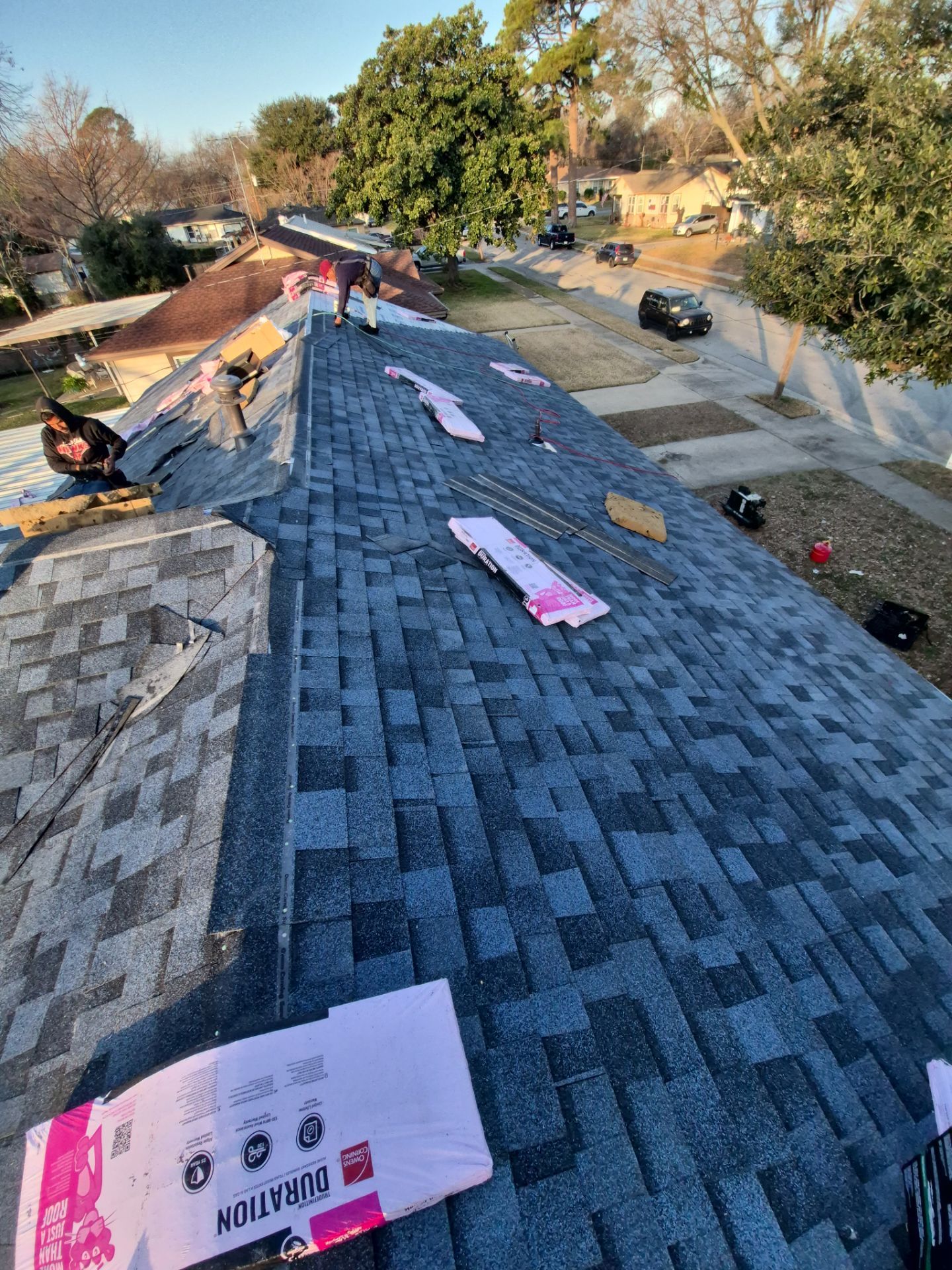 Owens Corning Duration Harbor blue, New Decking!!! by Becker Roofing and Exteriors