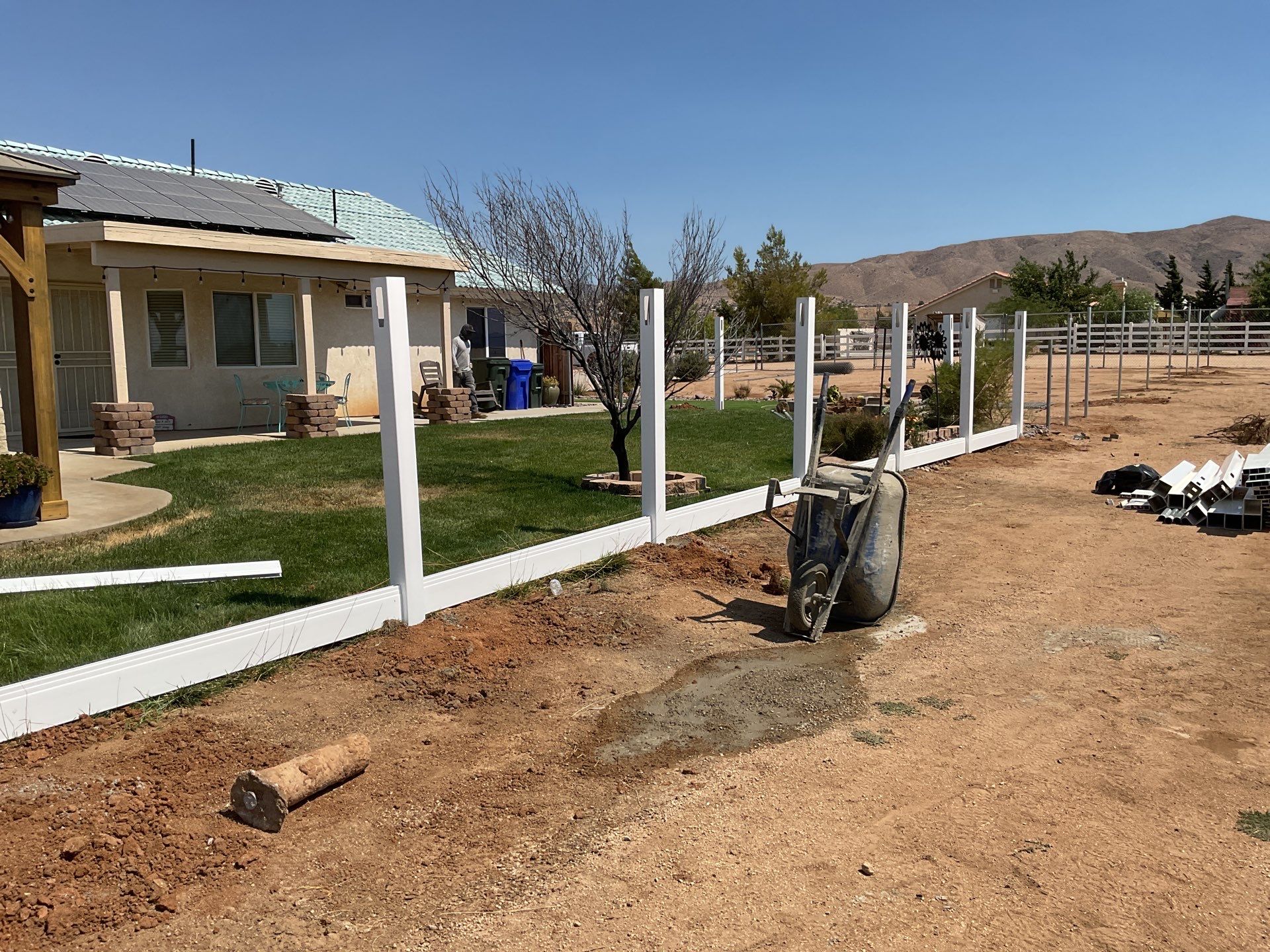 Fence Installation using Vinyl by Fence Guys Inc. 