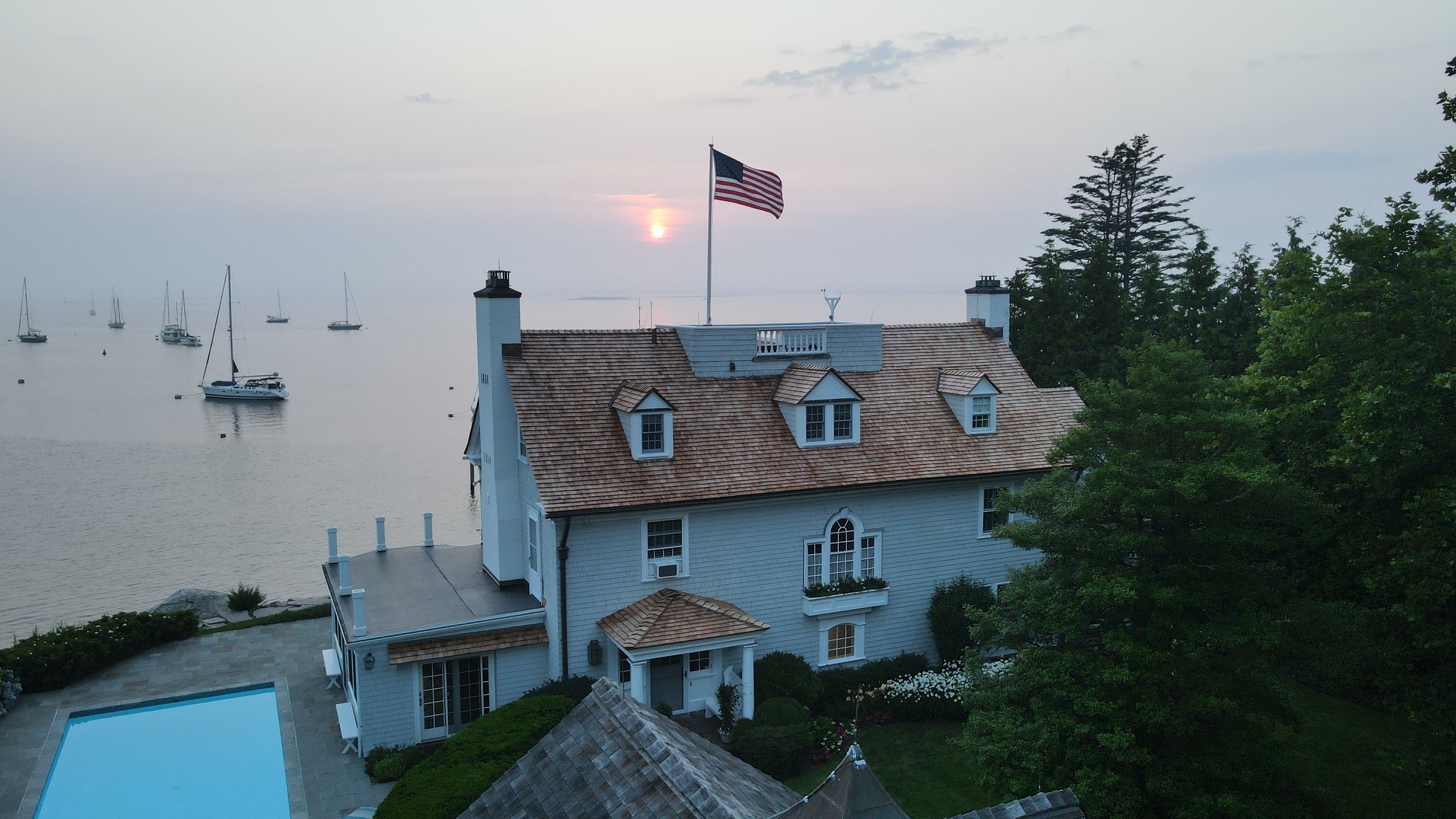 Watch Hill Private Residence - Red Cedar, Copper & Flat Roof by Rinaldi Brothers