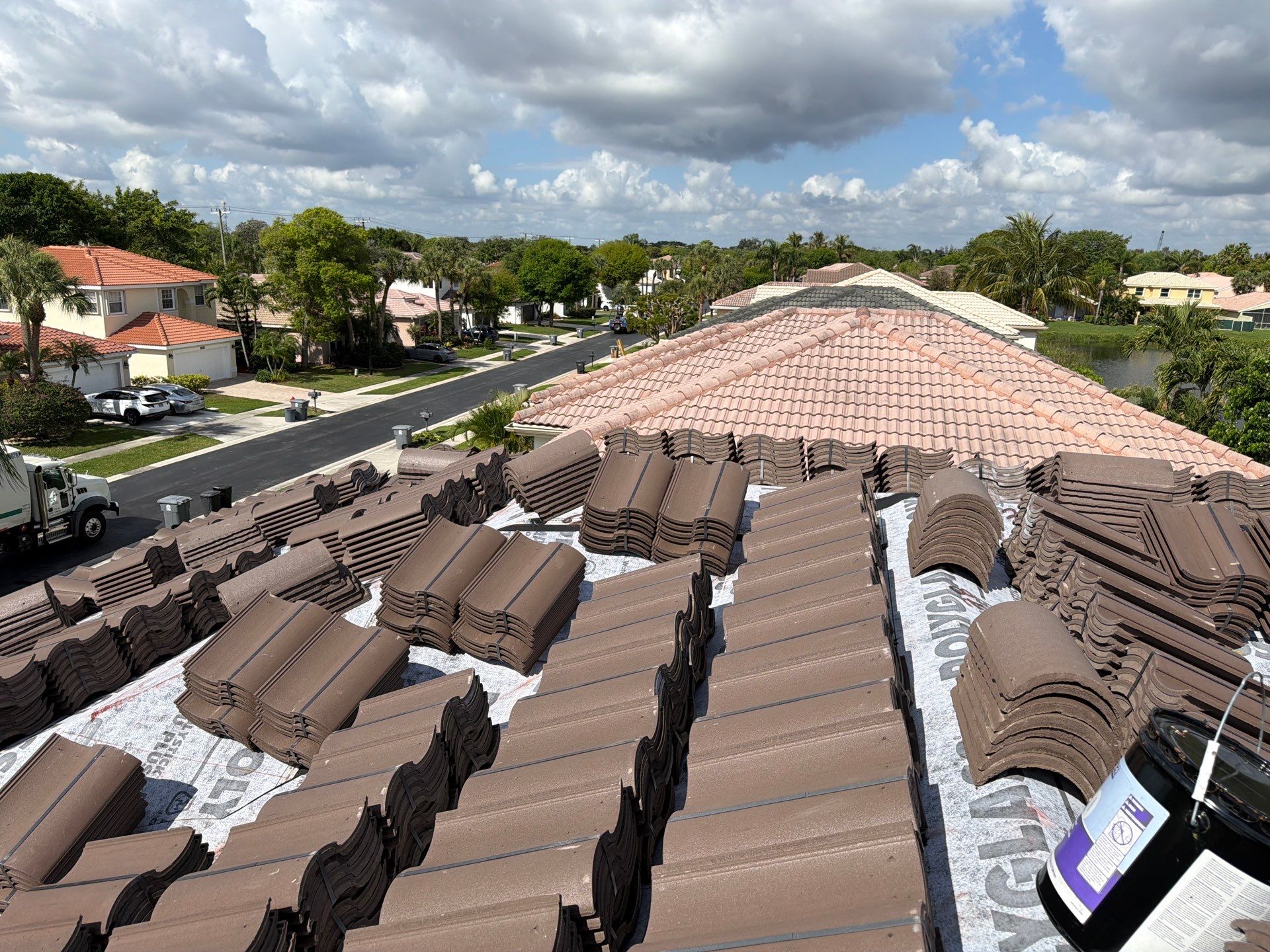 Residential Roofing Installation using WestLake Roofing Tile by BLUES BROTHERS ROOFING