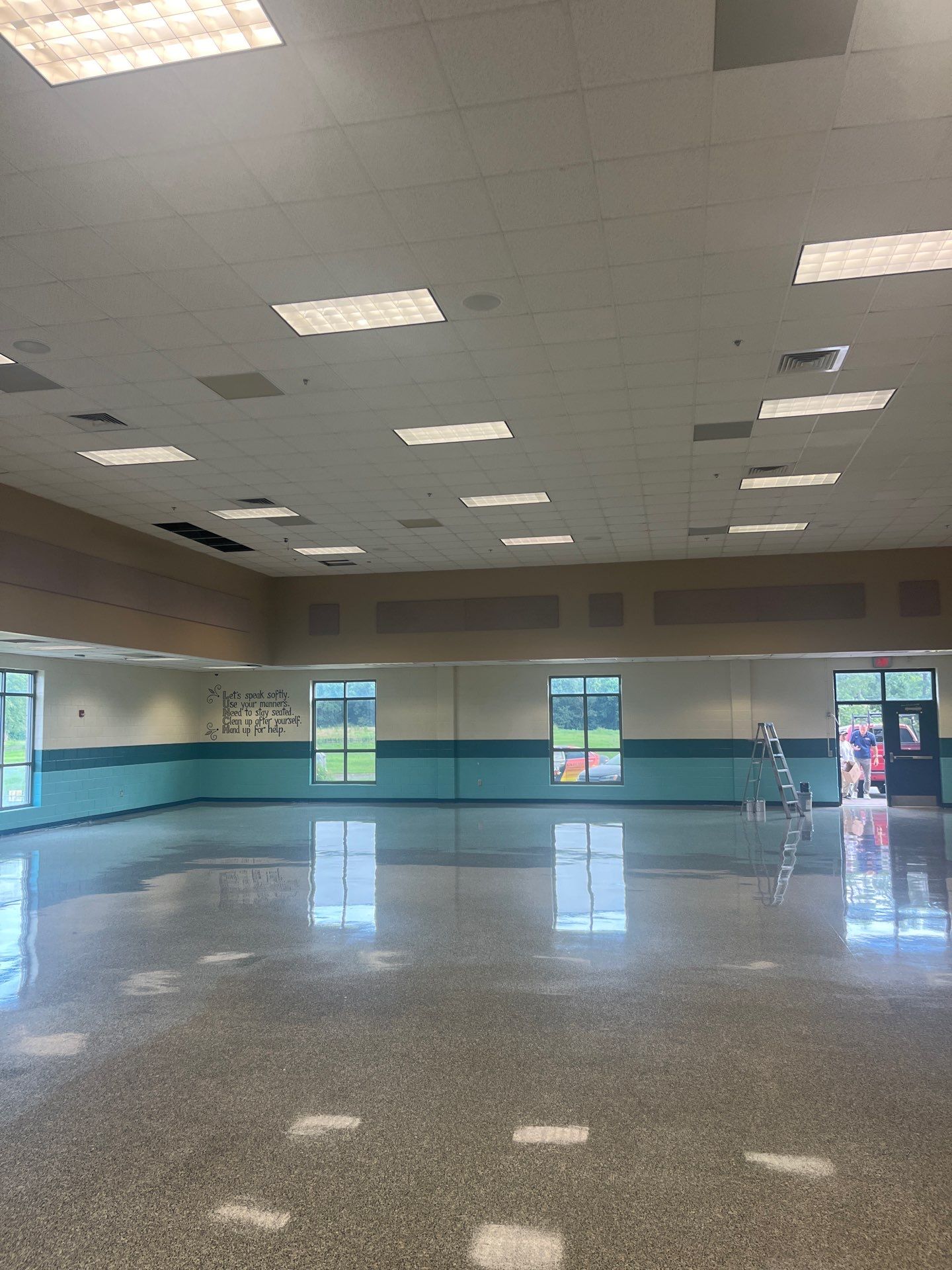 Chestatee Elementary School Cafeteria Painting by Five Star Painting