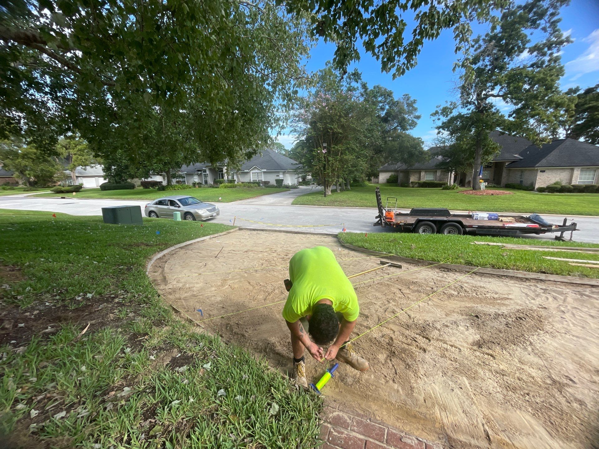 Driveway Replacement ON A HILL in Jacksonville, Florida by Burlington Concrete & Asphalt Inc