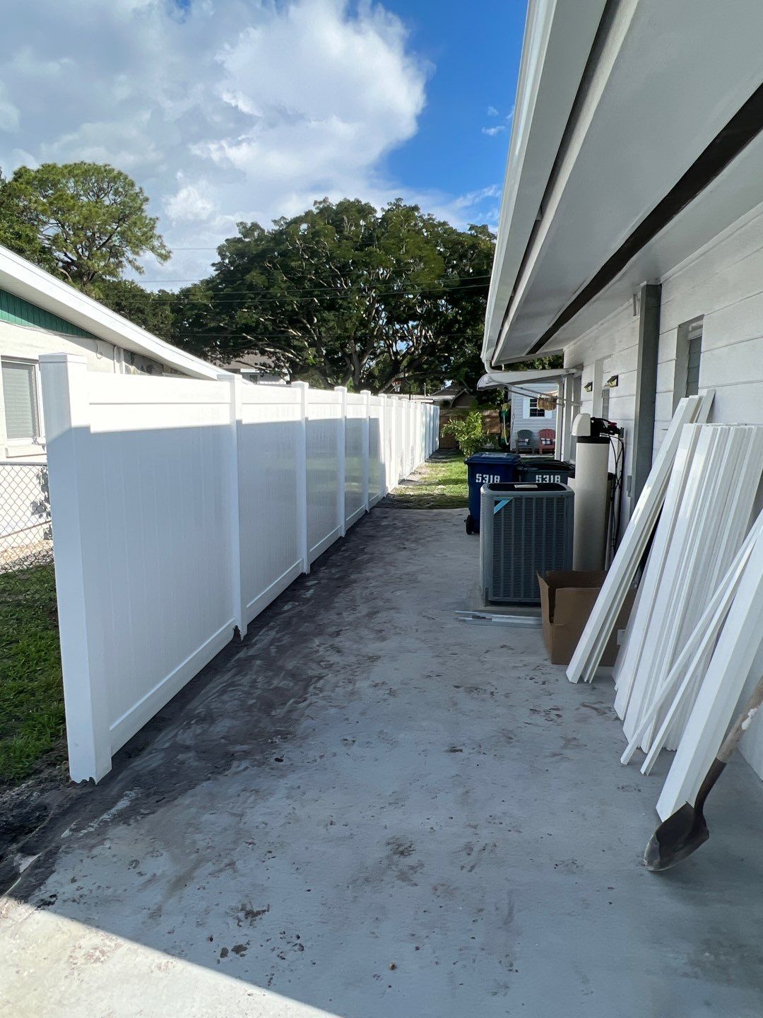Sarasota, FL 6ft. Tall White Vinyl Privacy Fence  by Asap fence and gates, LLC