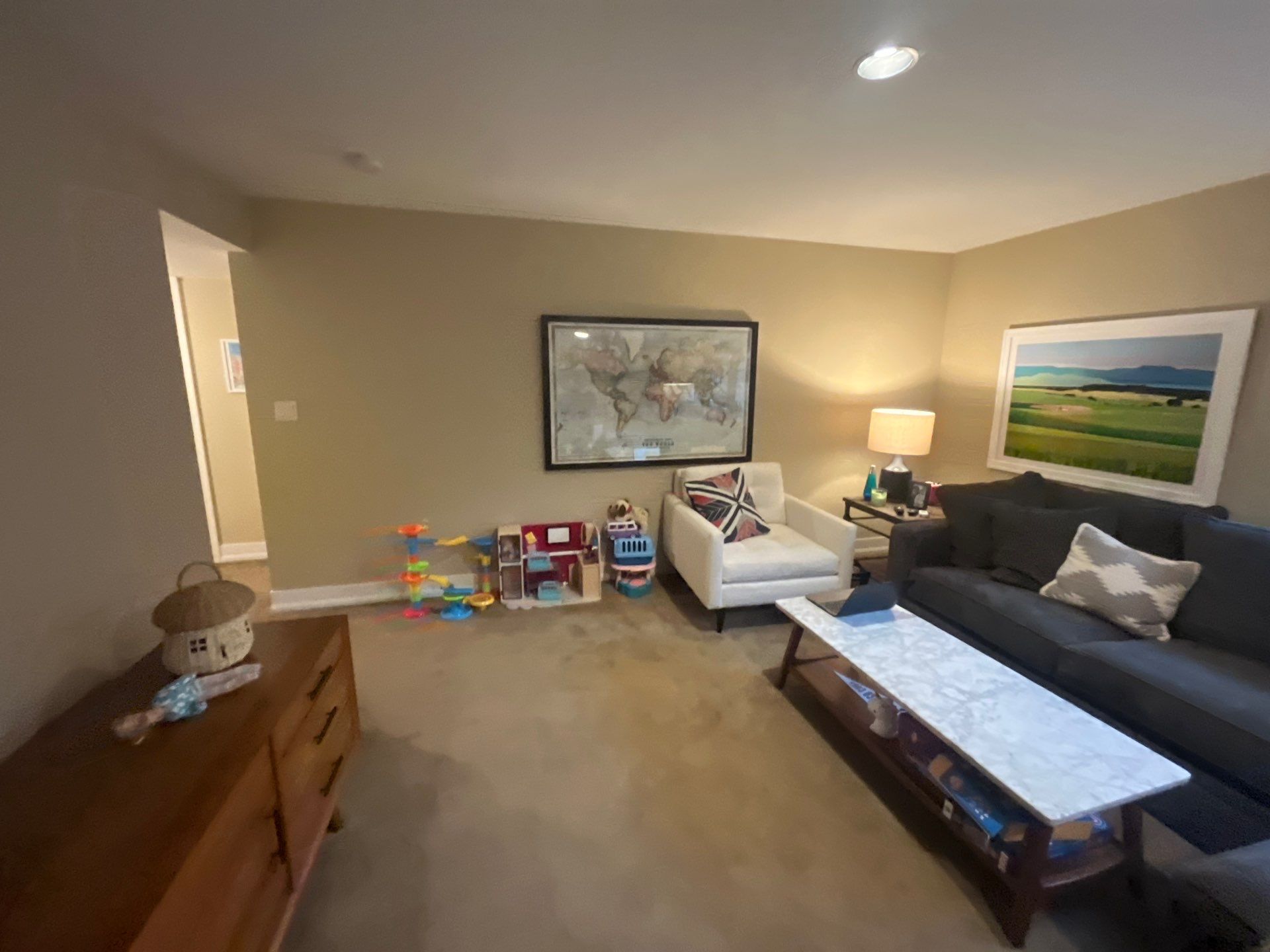 Sioux Falls Interior Painting with Custom Wainscoting and Decorative Wallpaper by Select Painting, Coatings & Garage Cabinets
