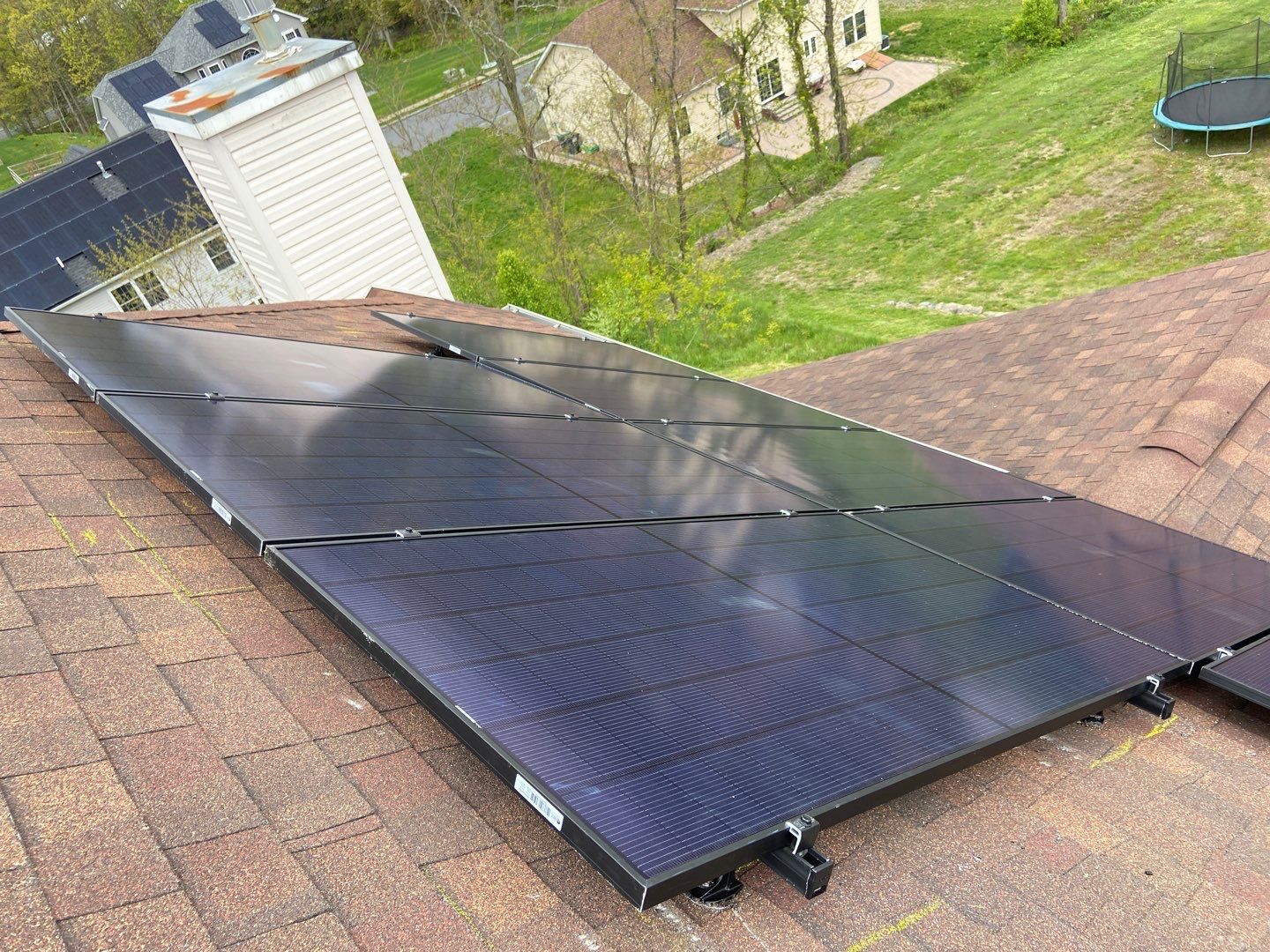 Solar Panel Installation on a Roof in Good Condition by Infinity Solar Systems