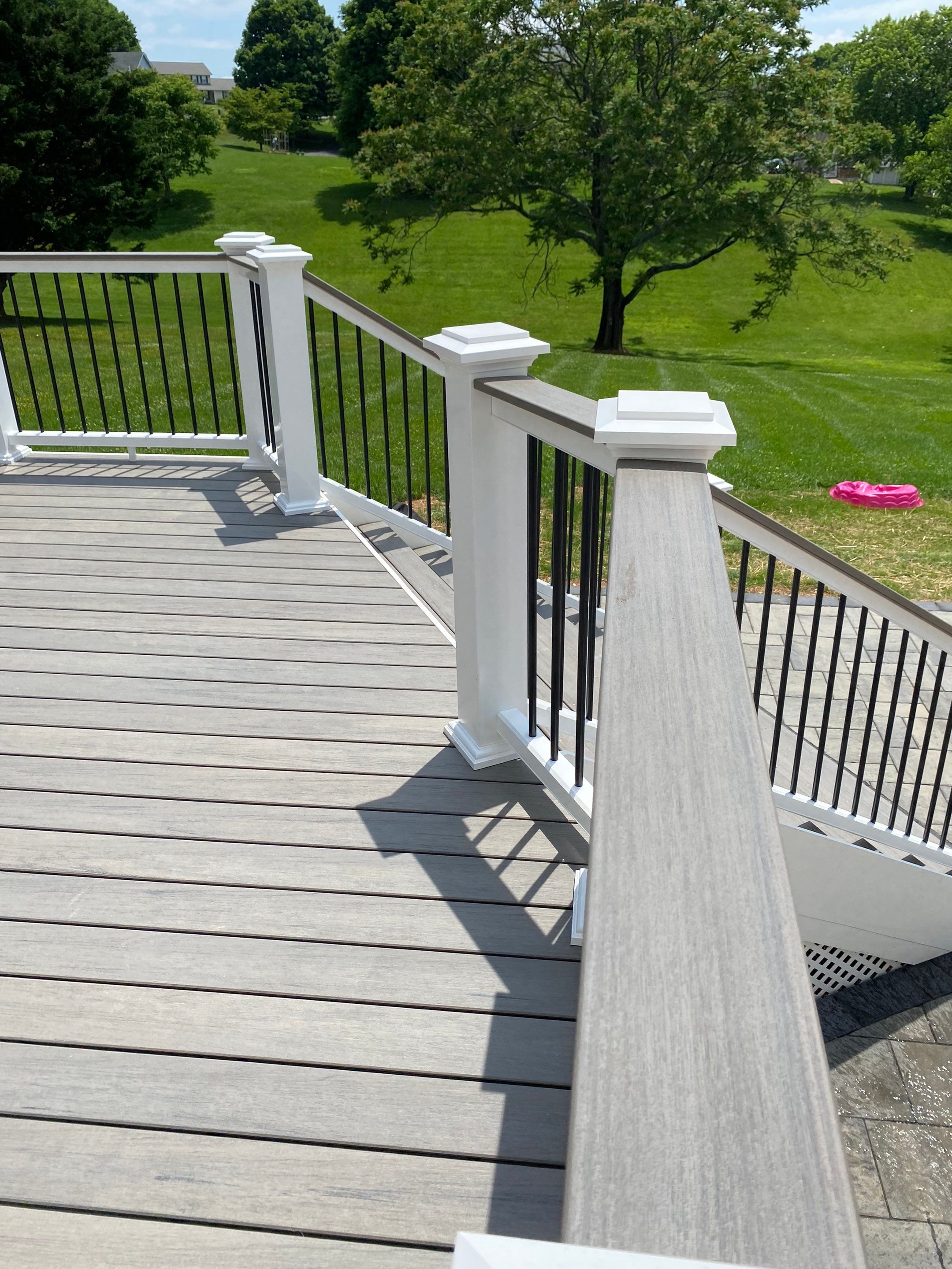 Backyard Transformation using Techo-Bloc Pavers by The Smet Companies, LLC