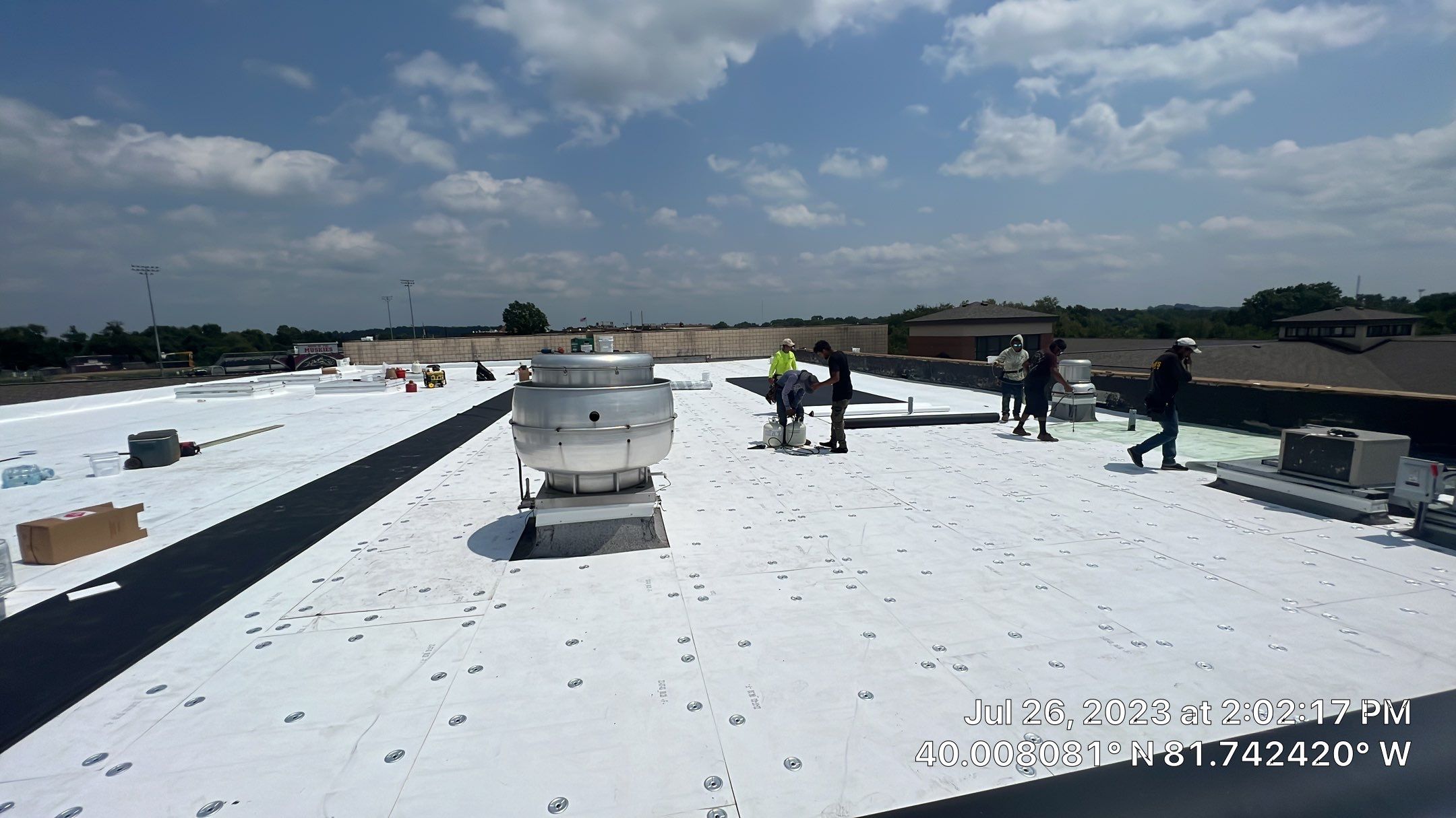 East Muskingum Middle School Roof by Gold Star Roofing LLC 
