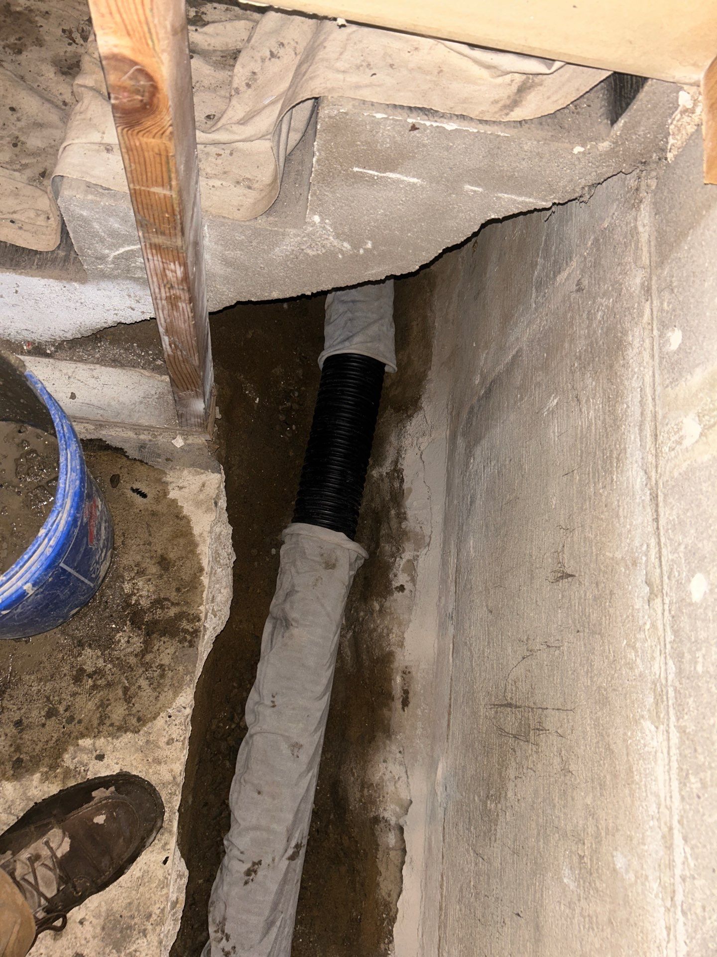 Drain tile for a General Contractor Partner by Waterproofing Northeast