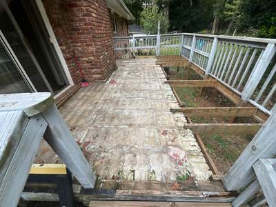 Pressure-Treated Wood Deck Replacement and Railing Installation in Marietta
