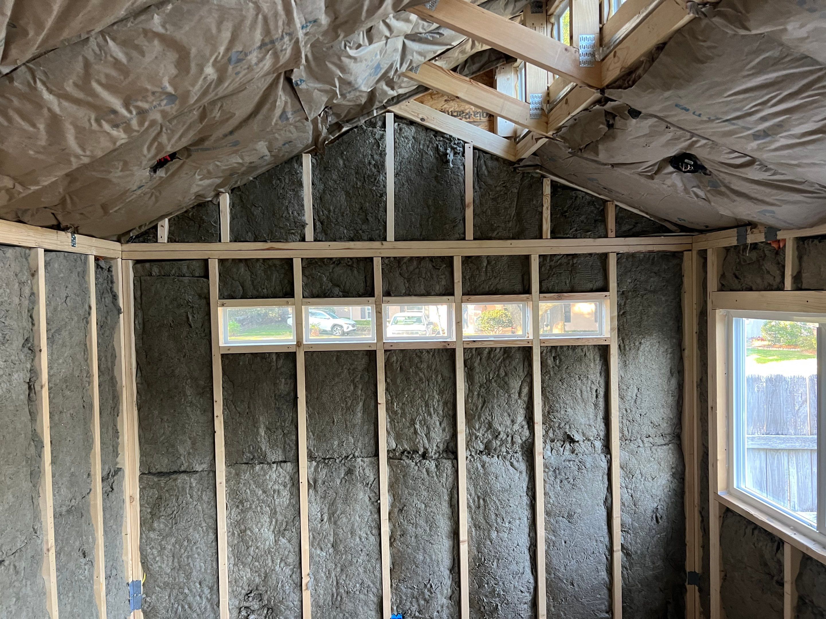 Outdoor Office Shed Interior Remodel in Longwood: From Drywall to Paint by HandyMangum