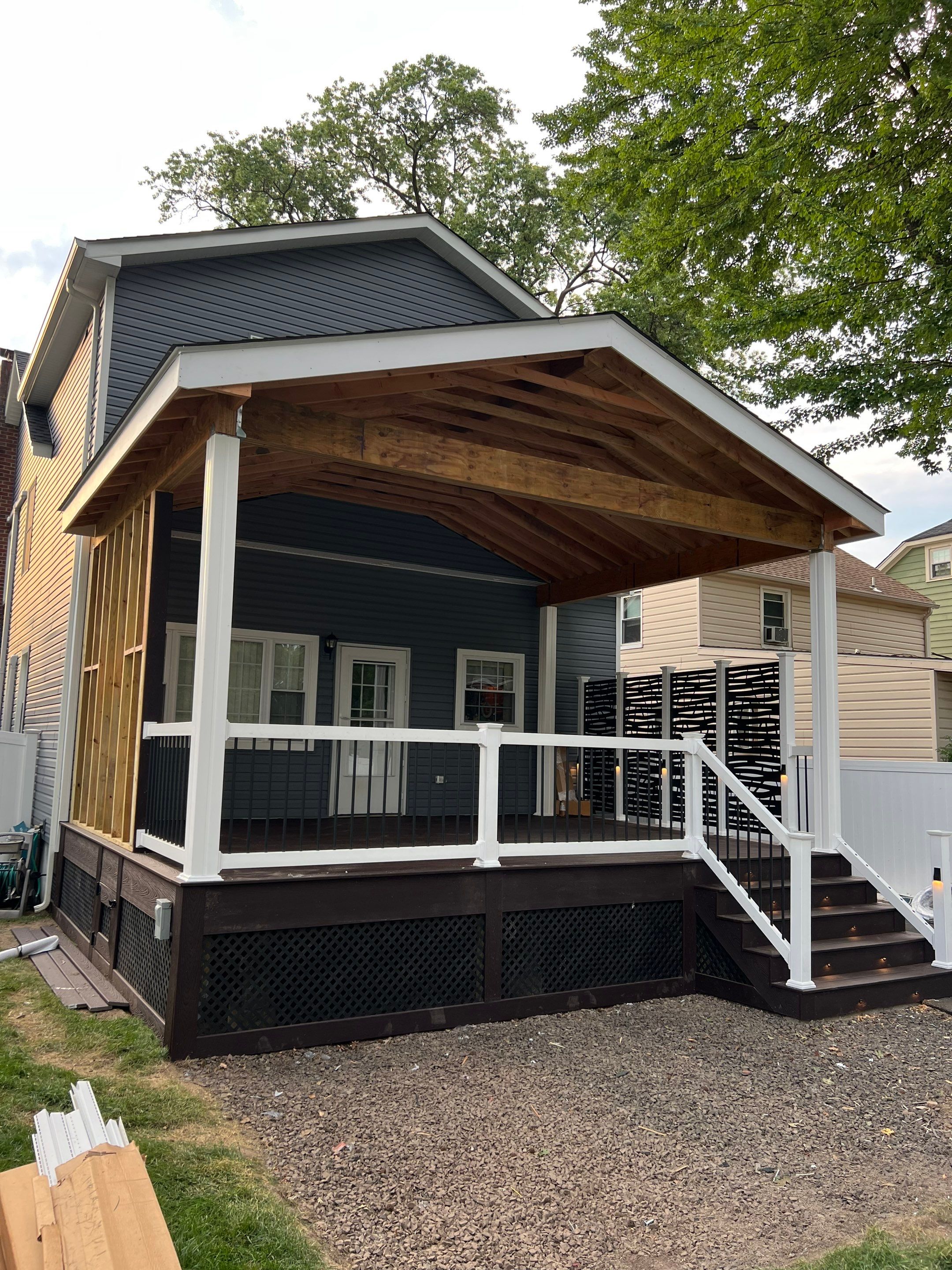 New Deck With Porch by deck guardian