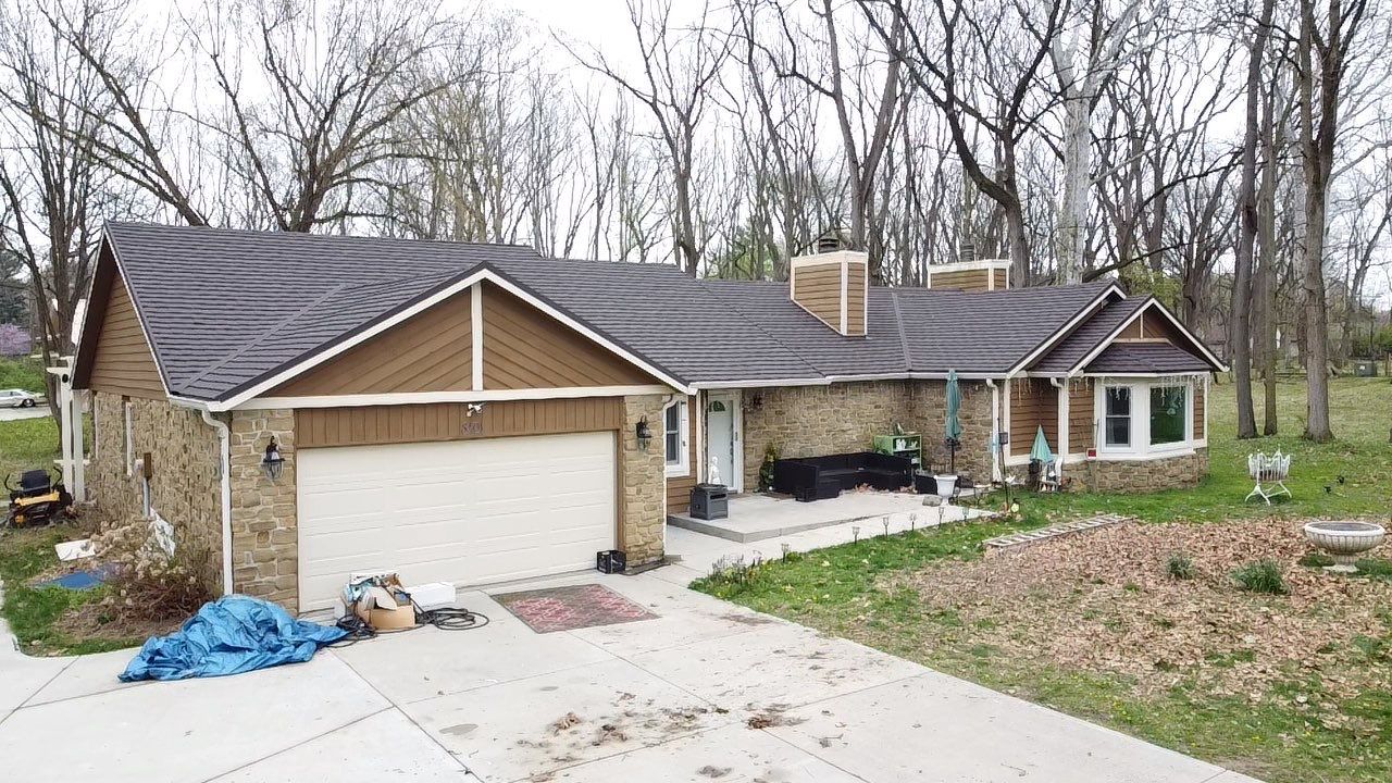 Stone Coated Metal Shingle Roof Replacement – Indianapolis, IN by 4Ever Metal Roofing