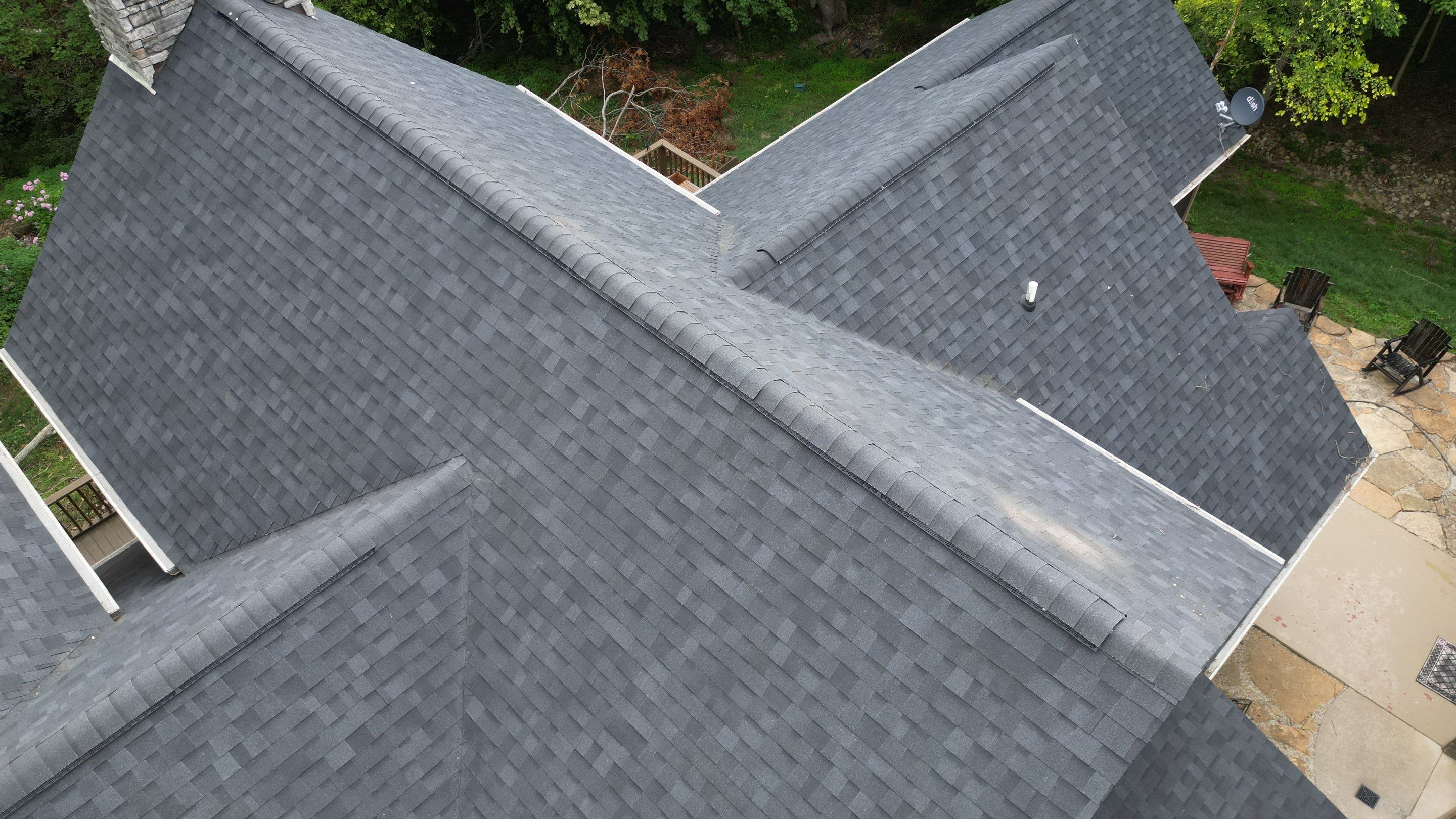 Residential Roofing Installation using Duration Series Shingles - Onyx Black by RoofX 