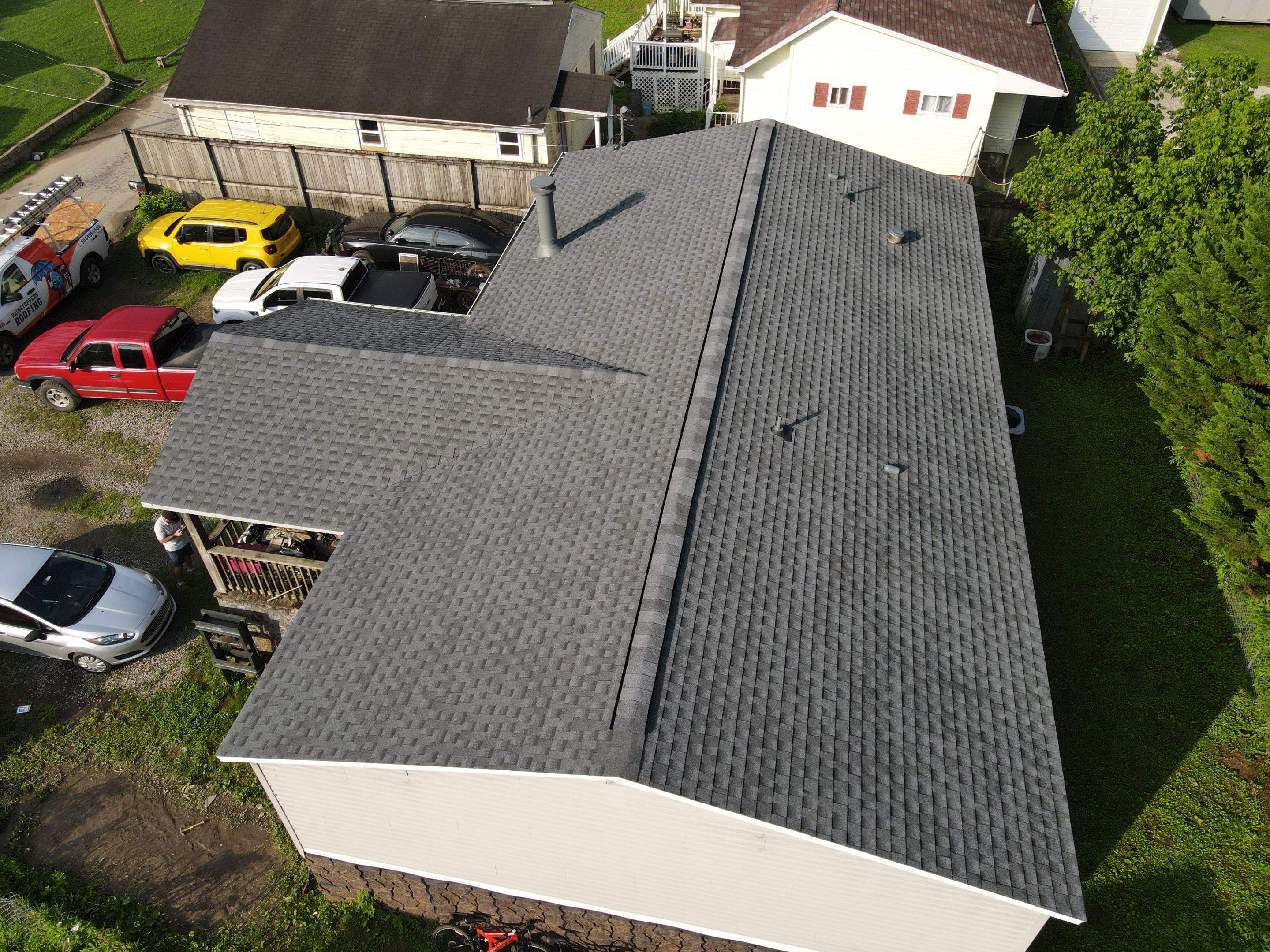 Residential Roofing Installation using GAF Timberline HDZ Pewter Gray by Rainstoppers Roofing