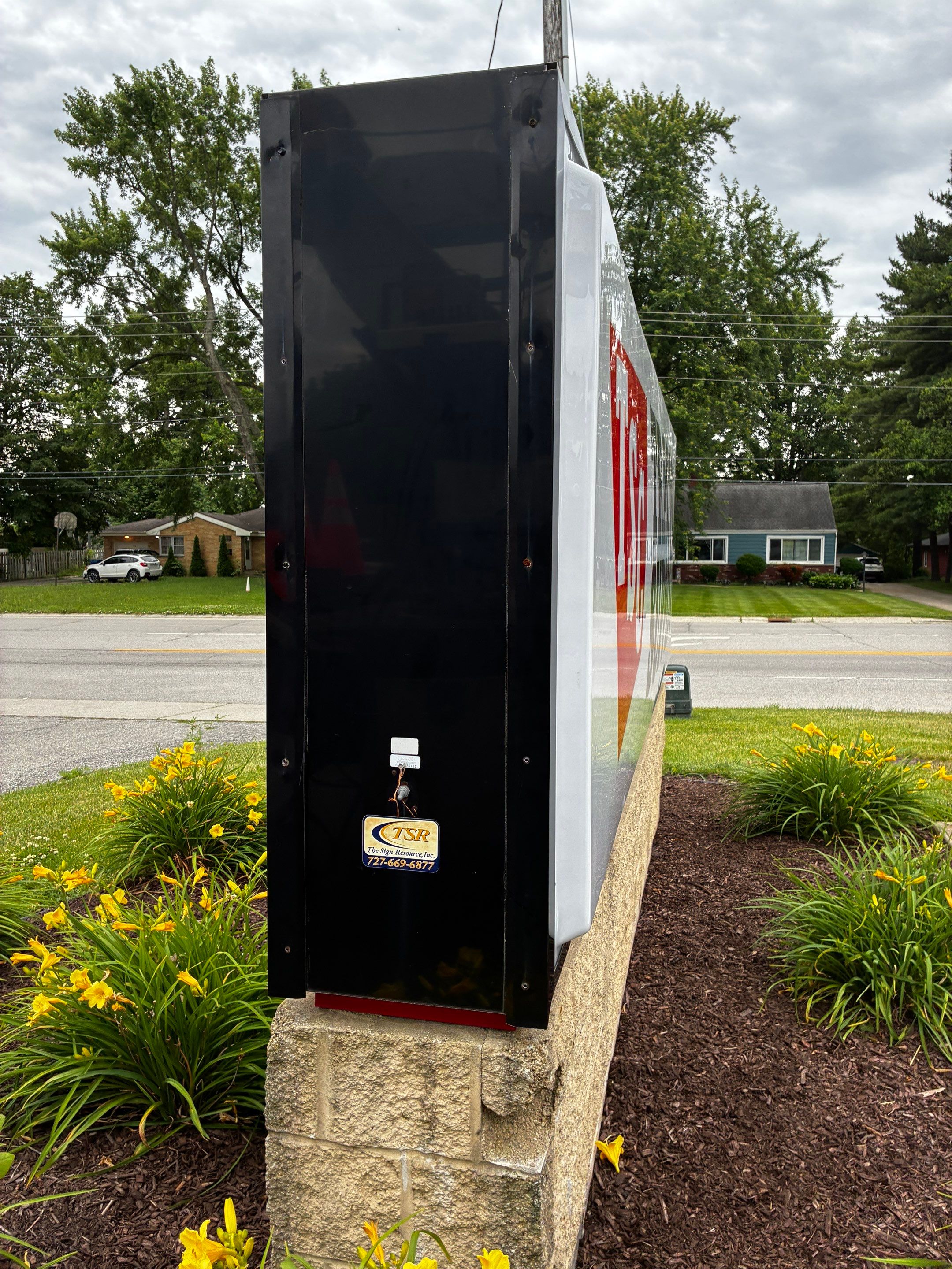 Tractor Supply Co. Exterior Monument Sign Installation in Mishawaka by Hayes Design co