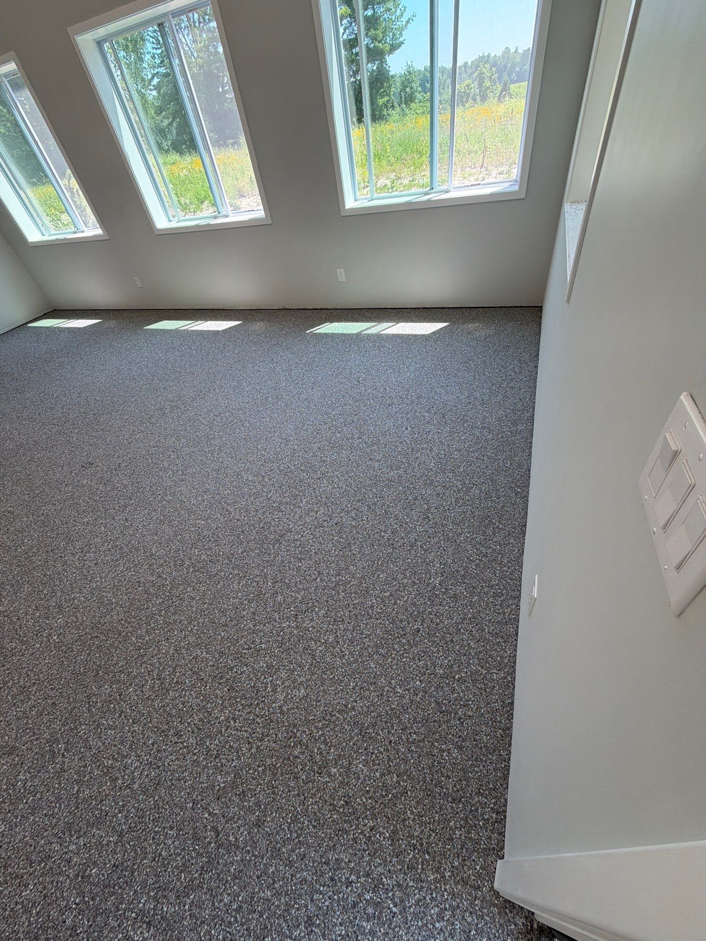 Multi-Color Epoxy Flake Floor Installation in West Olive by Gordon Painting