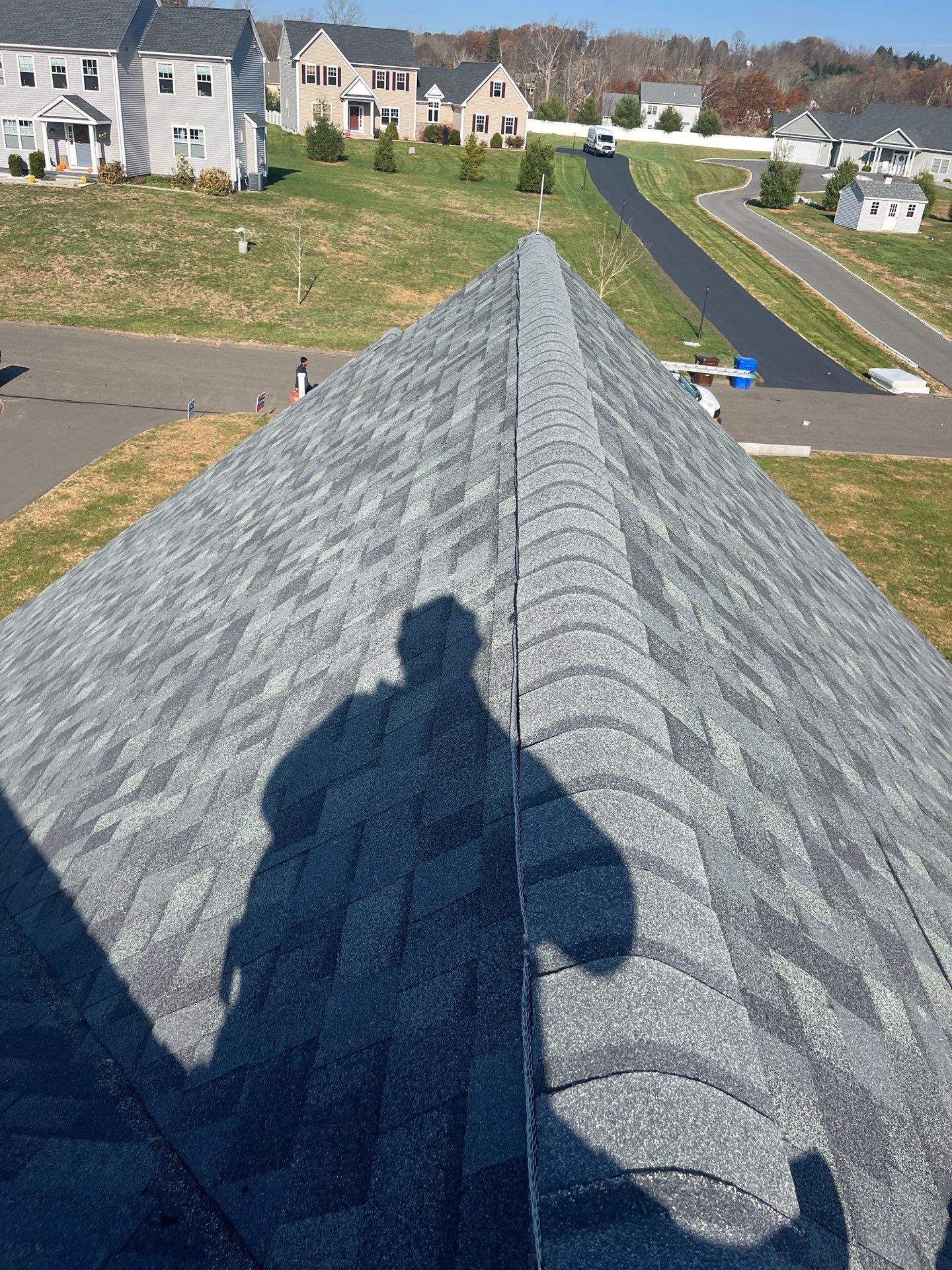 Commercial Roofing Installation using Owens Corning TruDefinition Duration - Estate Gray by A Plus Exterior