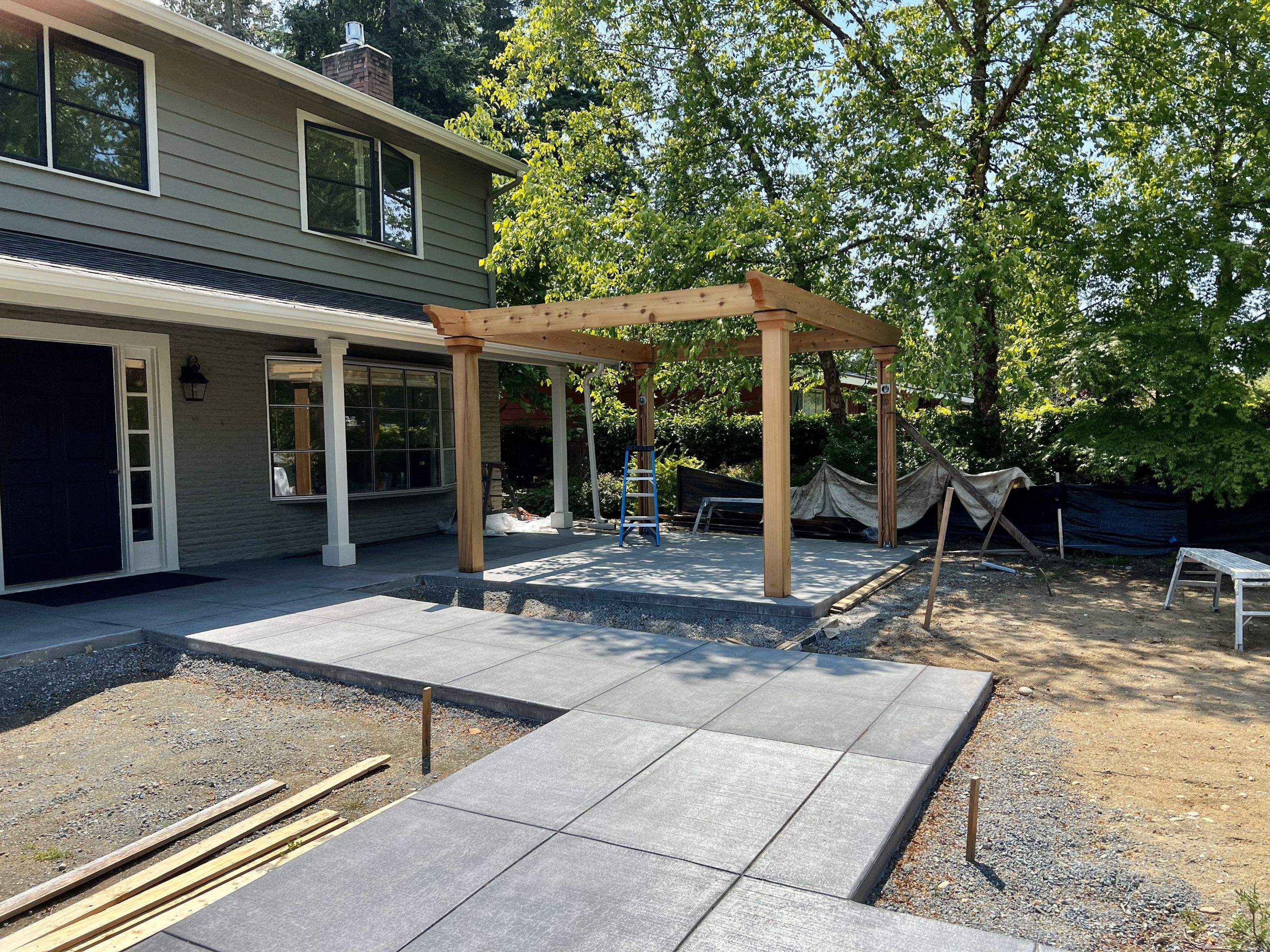 Concrete Driveway Makeover | Edmonds  by Jireh Asphalt & Concrete Inc 