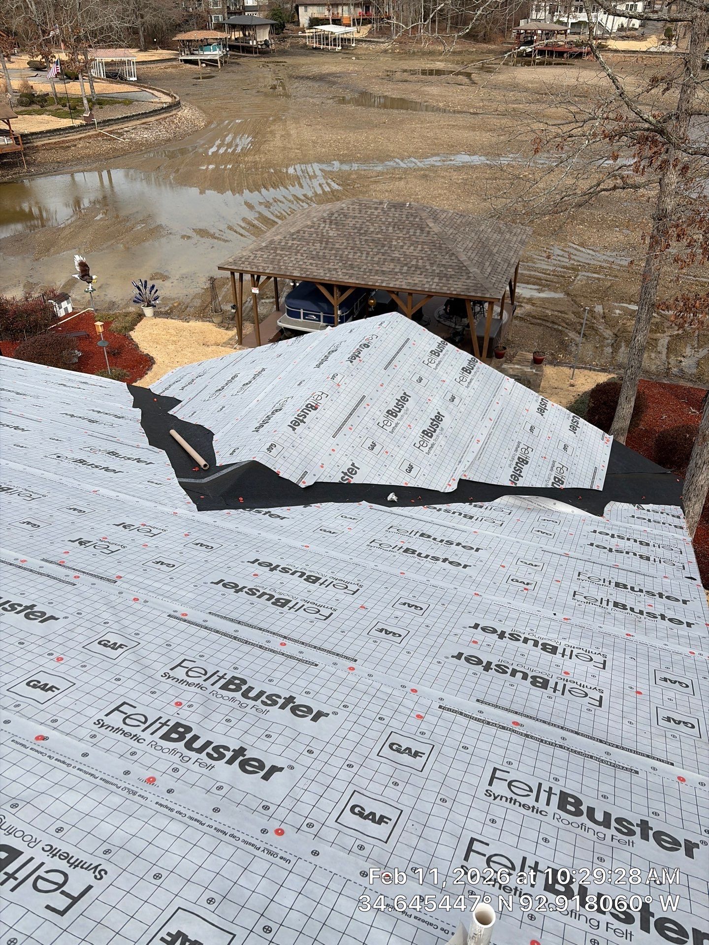 GAF Timberline HDZ Shingle Roof Installation in Hot Springs Village by Temple Roofing and Exteriors