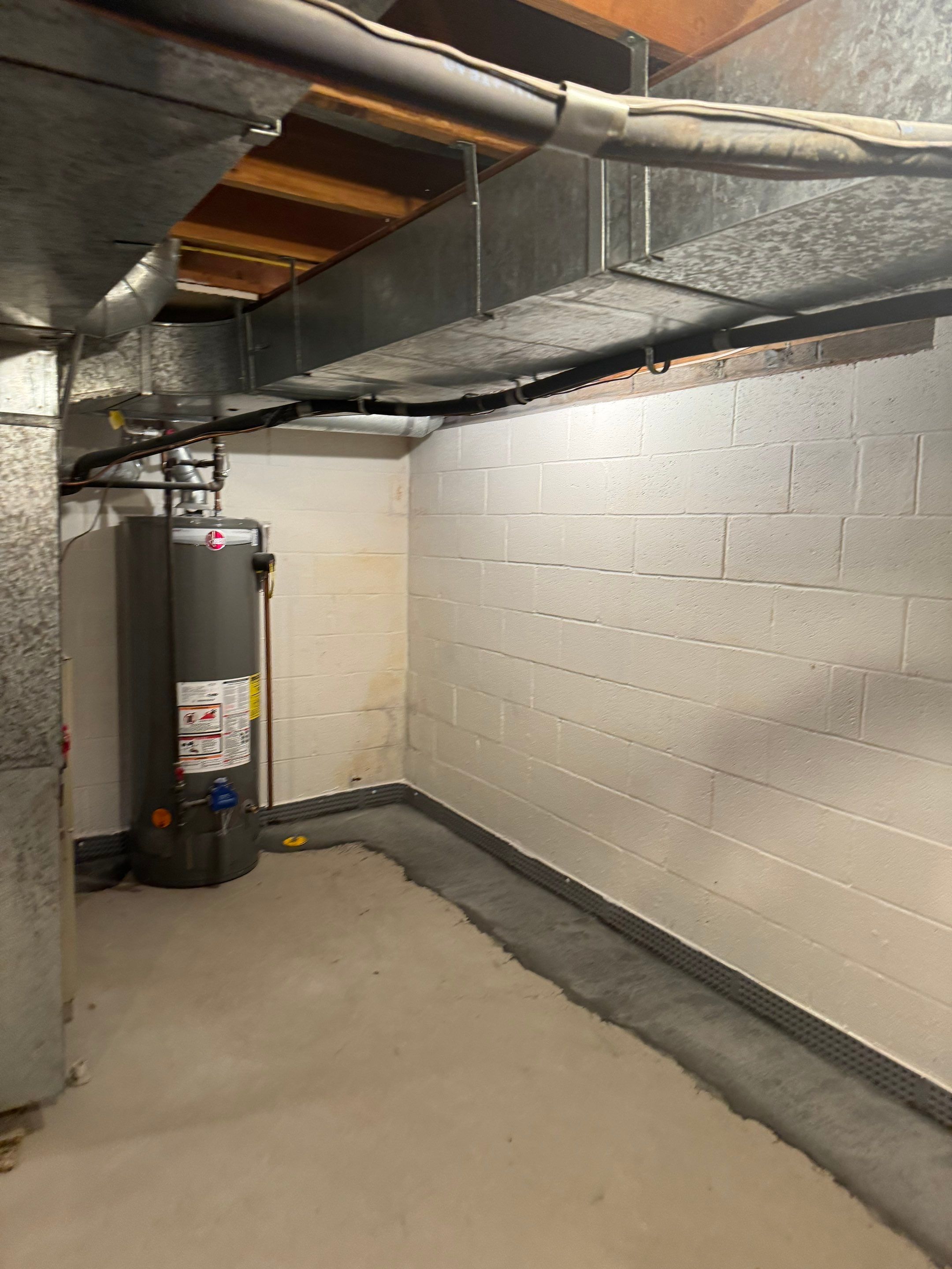Interior French Drain With Radon Seal & Mold Remediation in Wall Township by Pure Service Pro, LLC 