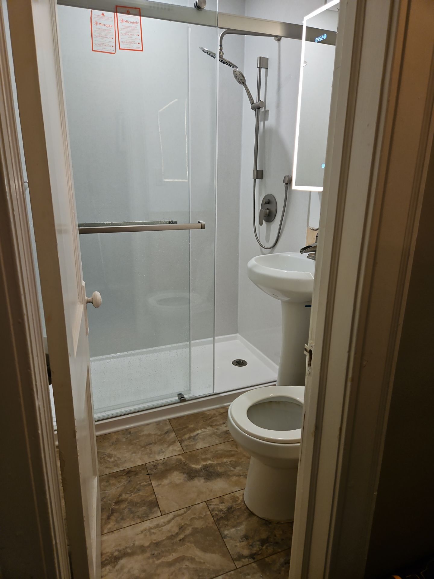 Bathroom Remodel using Onyx by The Shower Company