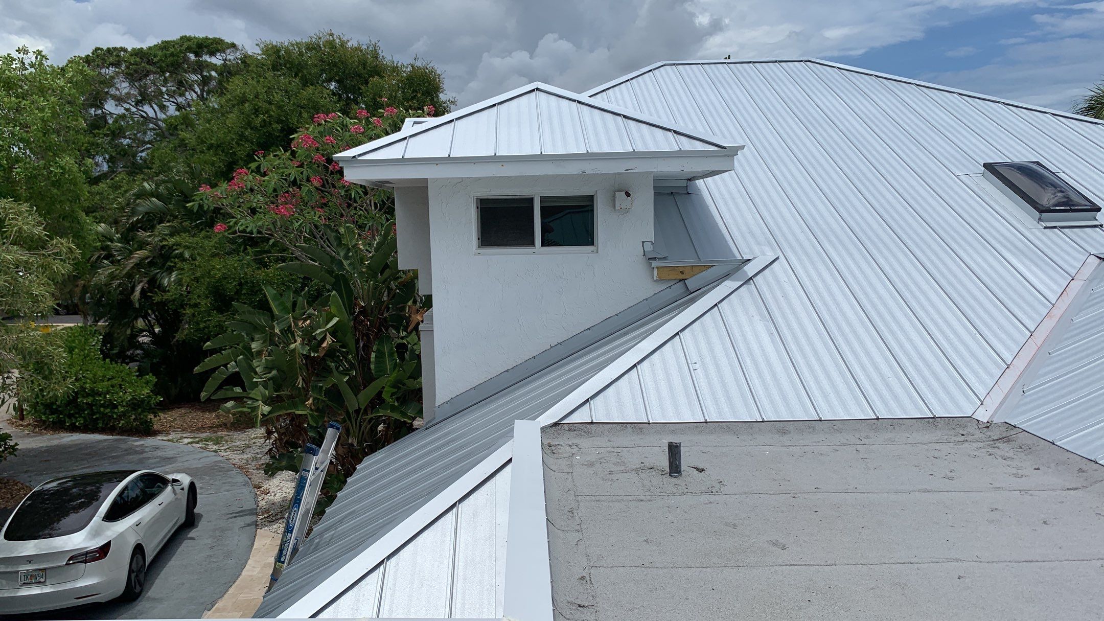Residential Roofing Installation using 1" Nail strip metal roof by BLUES BROTHERS ROOFING