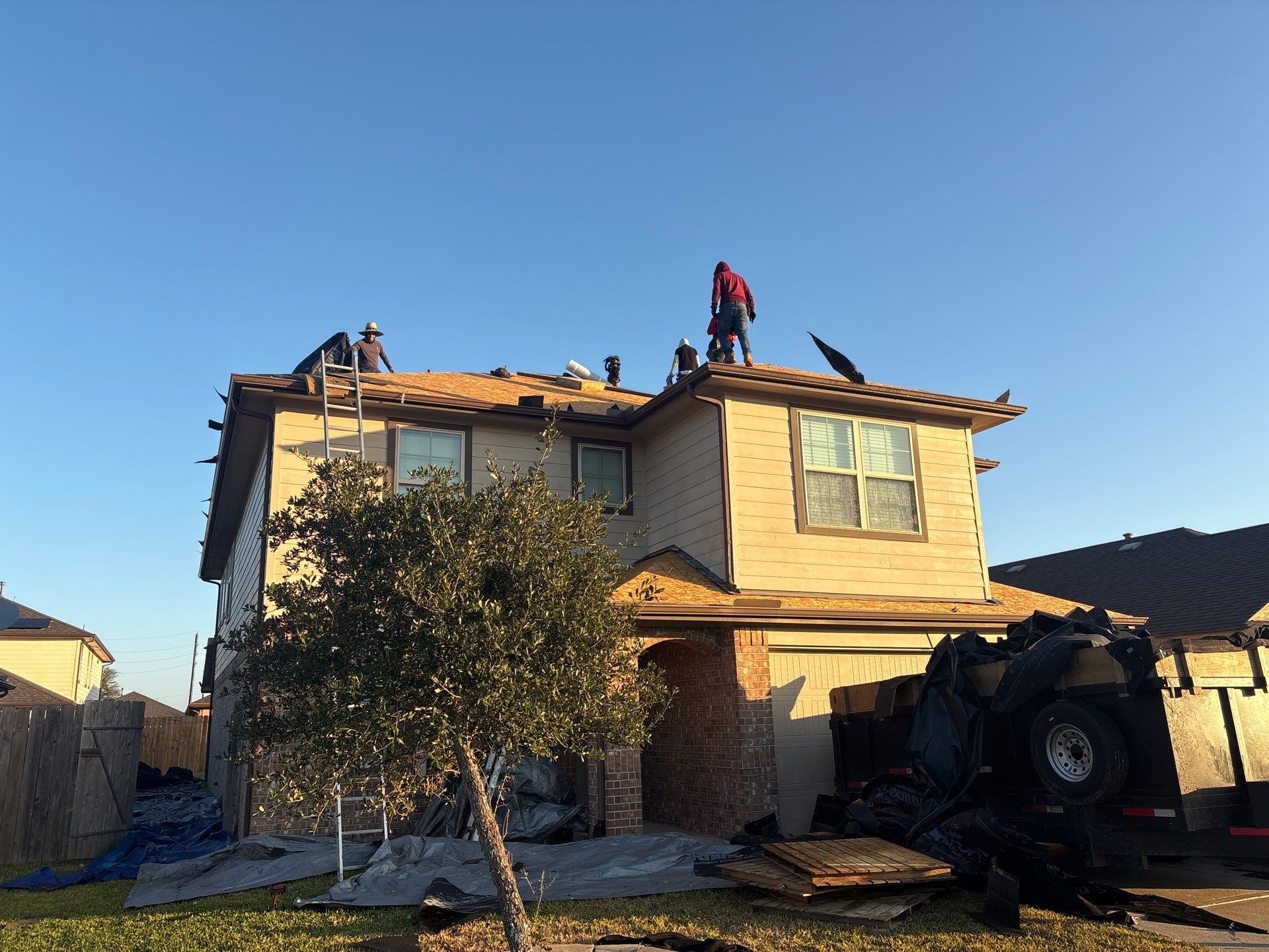 Residential Roof Replacement using GAF NATURAL SHADOW - WEATHERED WOOD by Elite Roofing LLC