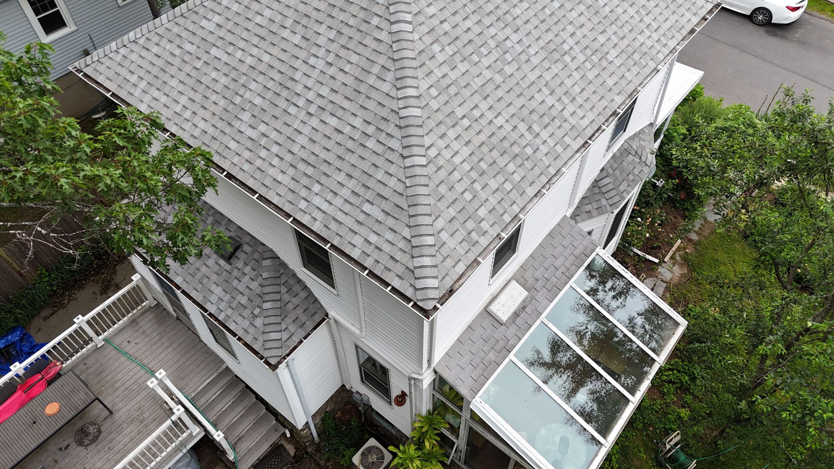 Title: Full Roof Replacement in Watertown, MA – Owens Corning Duration, Sierra Gray with Chimney Flashing Replacement by JOHNNYS PRO