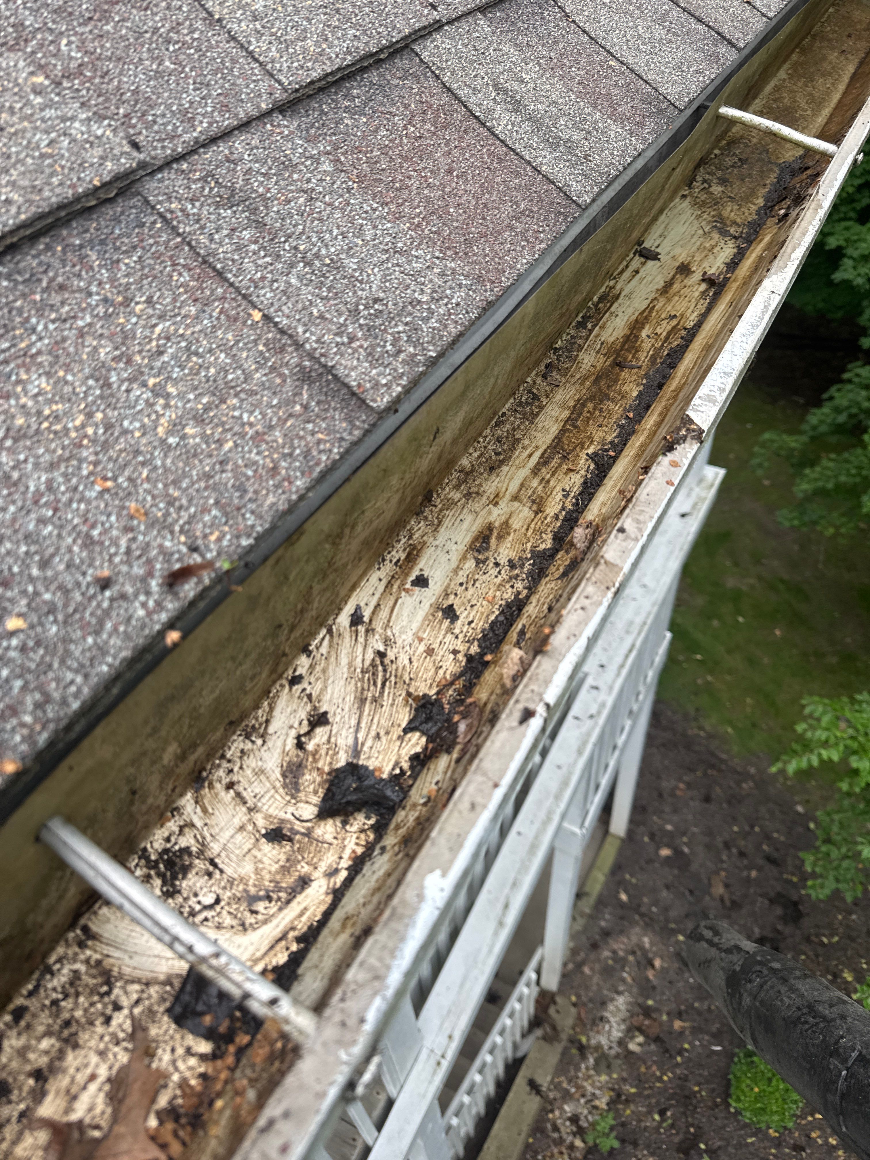 Commercial gutter cleaning Medina, OH after photo with clean gutters