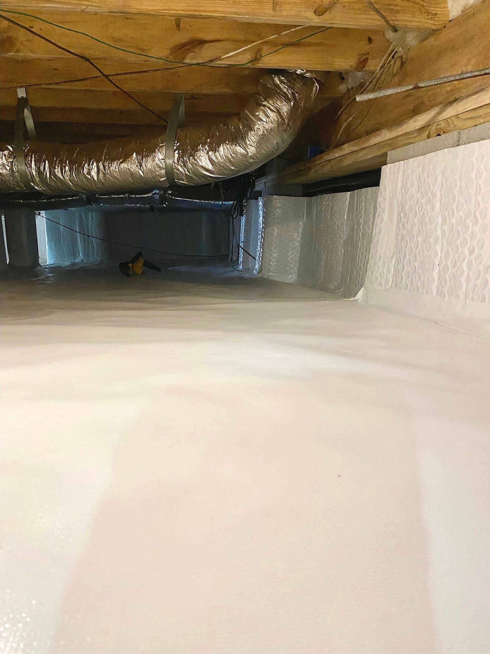 Impact Choice Encapsulation with French Drain, Mold Removal, and Crawlspace Door by Impact Crawlspace