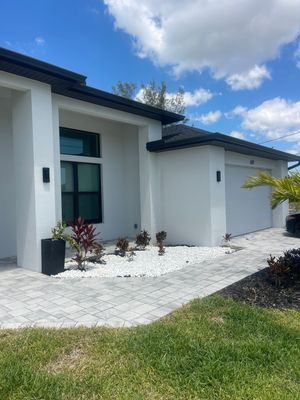 Bronze Aluminum Seamless Gutters Installed in Cape Coral FL