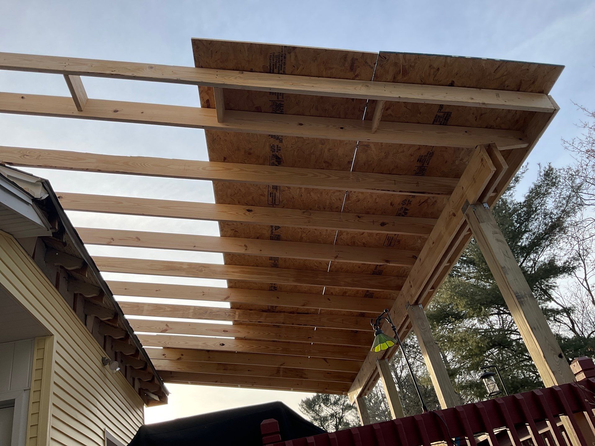 Porch roof Add-On and House Re-Single by Esh Builders