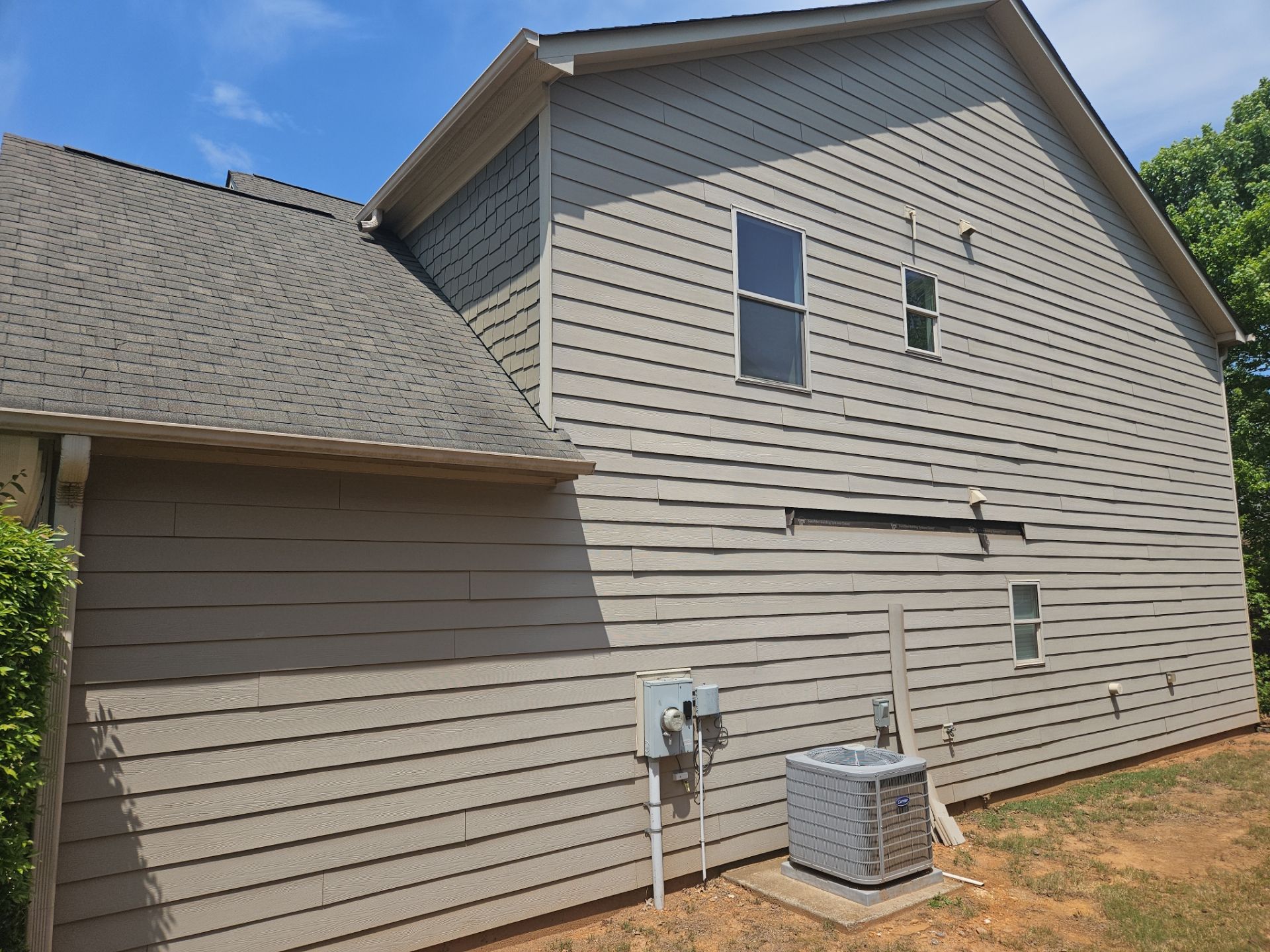 Acworth, GA Partial Siding Replacement using James Hardie Lap Siding by Nelson Exteriors 