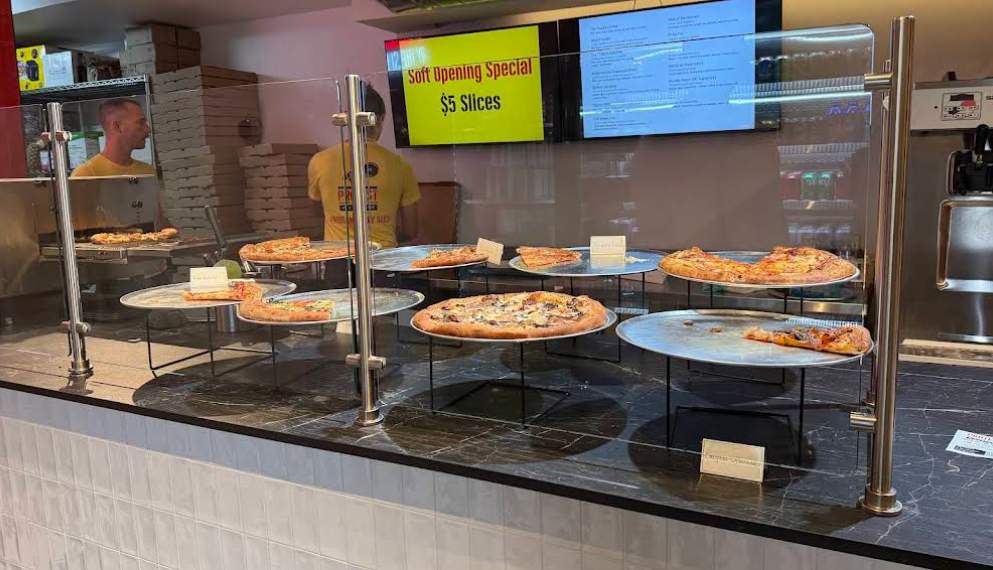 Sleek Glass Guard & Countertop Post Installation – Protest Pizza – Washington, DC by Capitol Iron Works