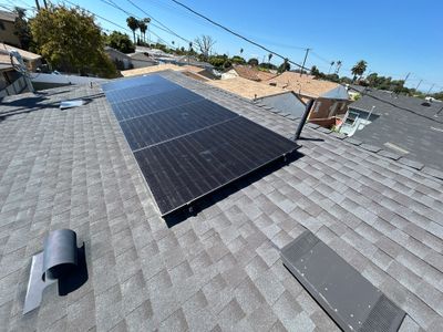 Five Panel Solar Installation in Los Angeles