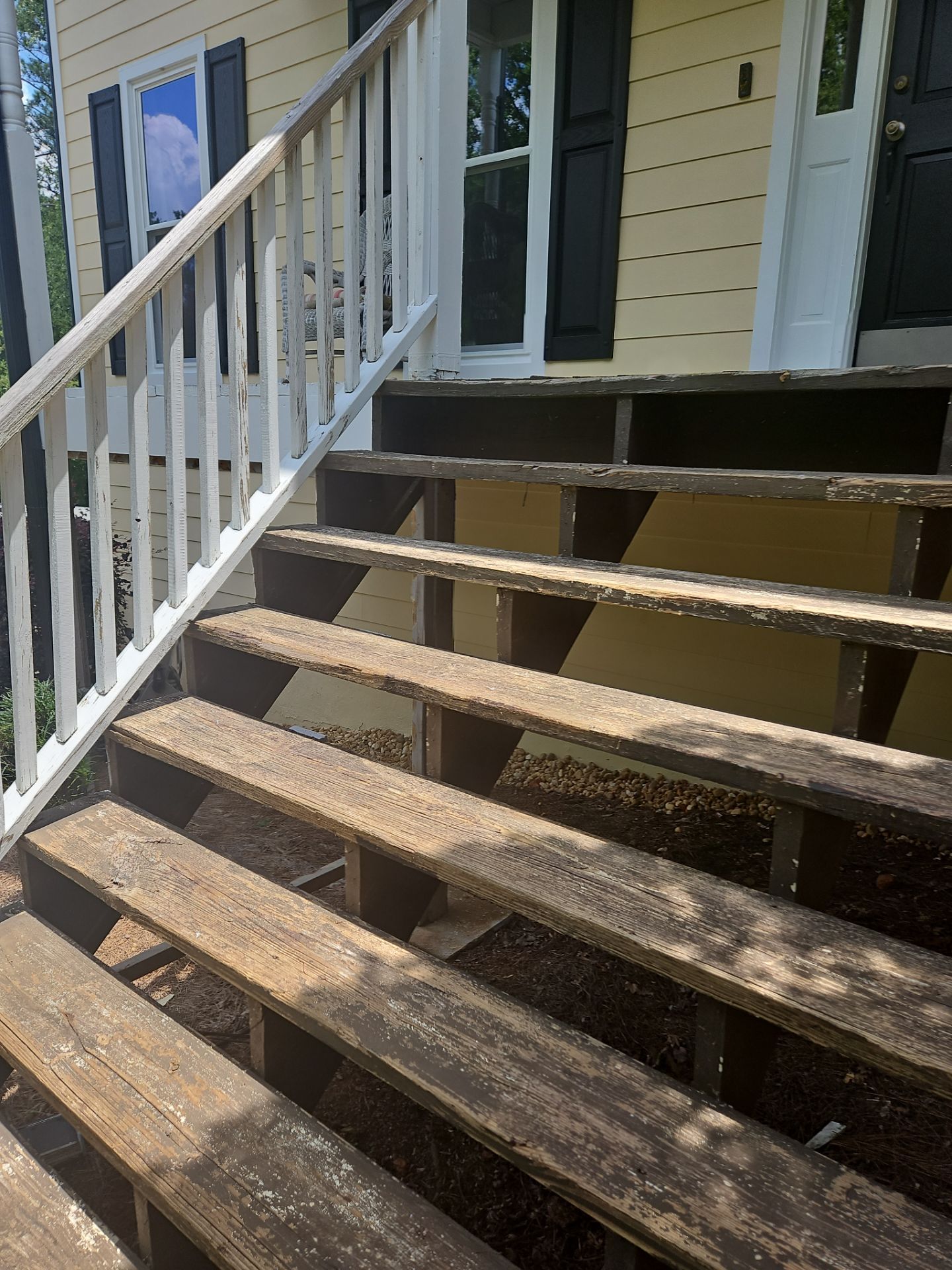 Wood Front Deck Resurface in Marietta, GA by Nelson Exteriors 