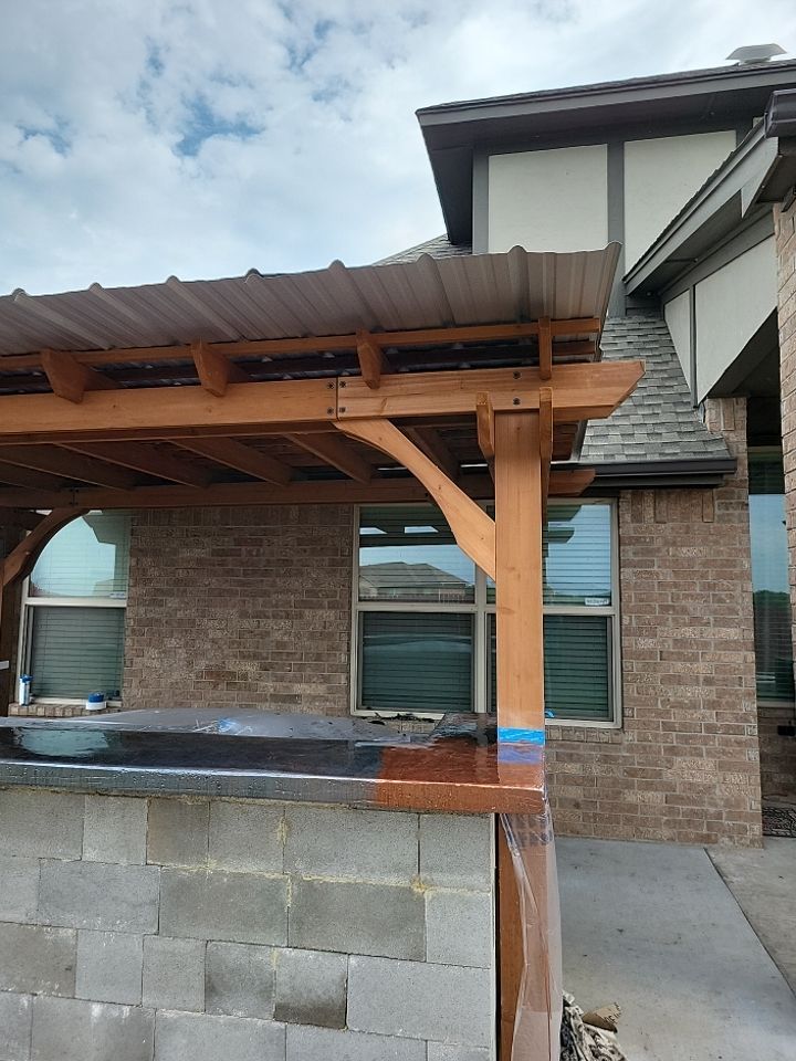 Outdoor kitchen by Clays Services Inc