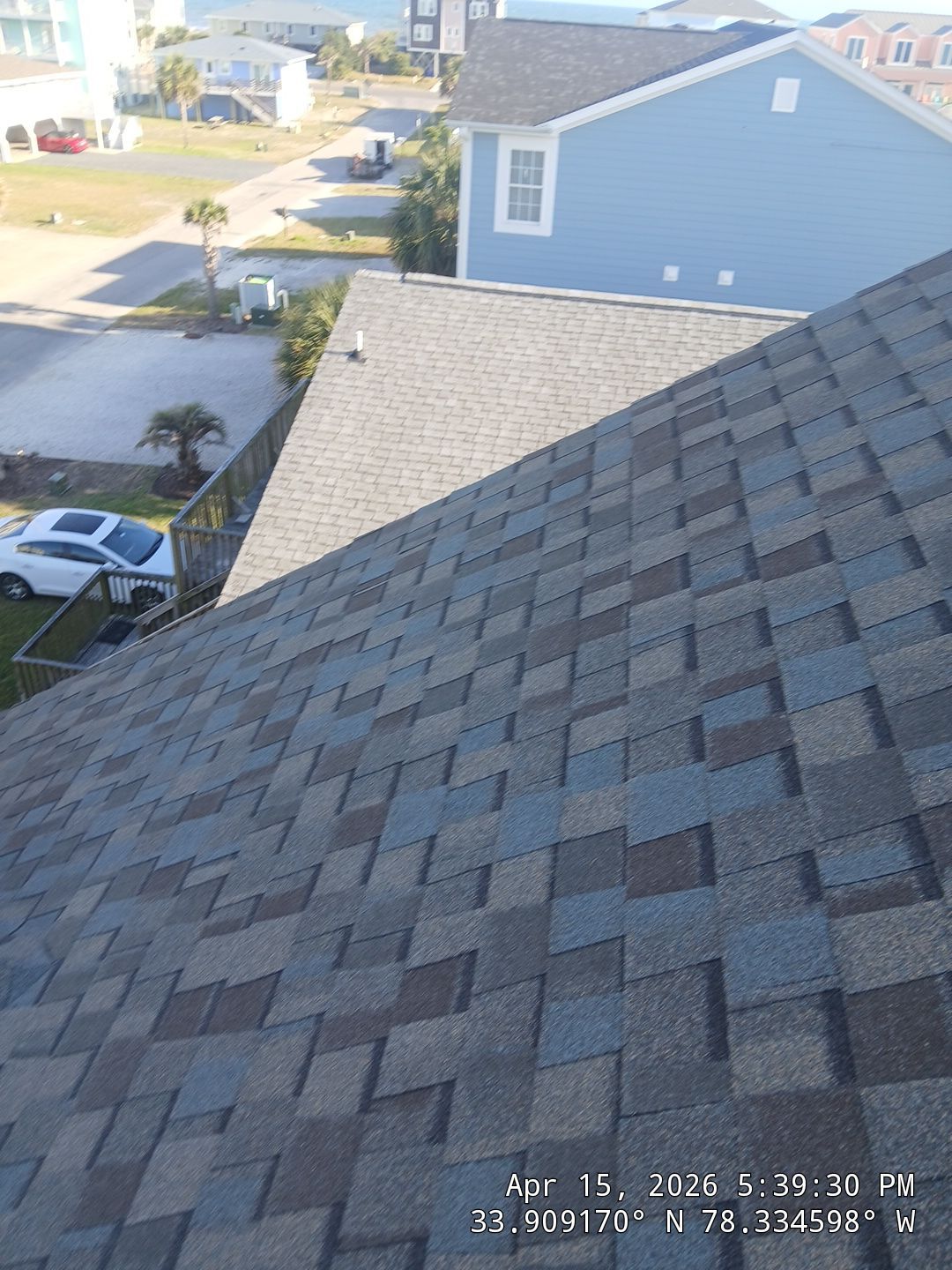 Completed Roof Replacement in Holden Beach, NC by Local Roofing Contractor Near Me by RGR Construction and Roofing, LLC