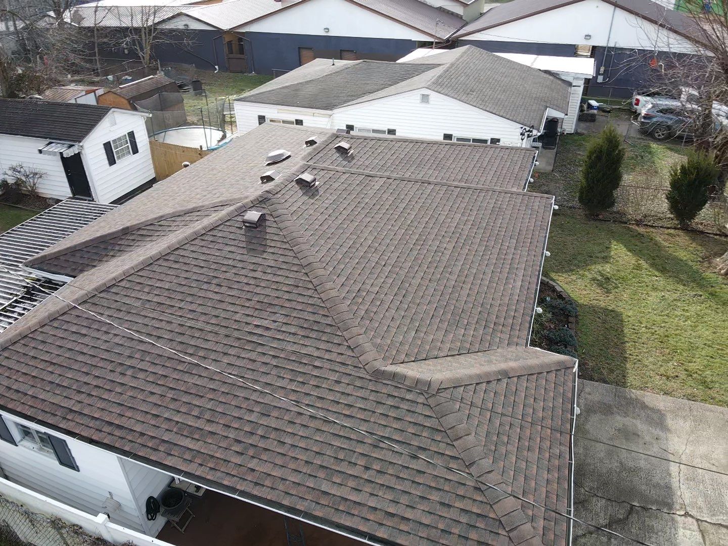 Residential Roofing Installation using GAF TImberline HDZ Hickory by Rainstoppers Roofing