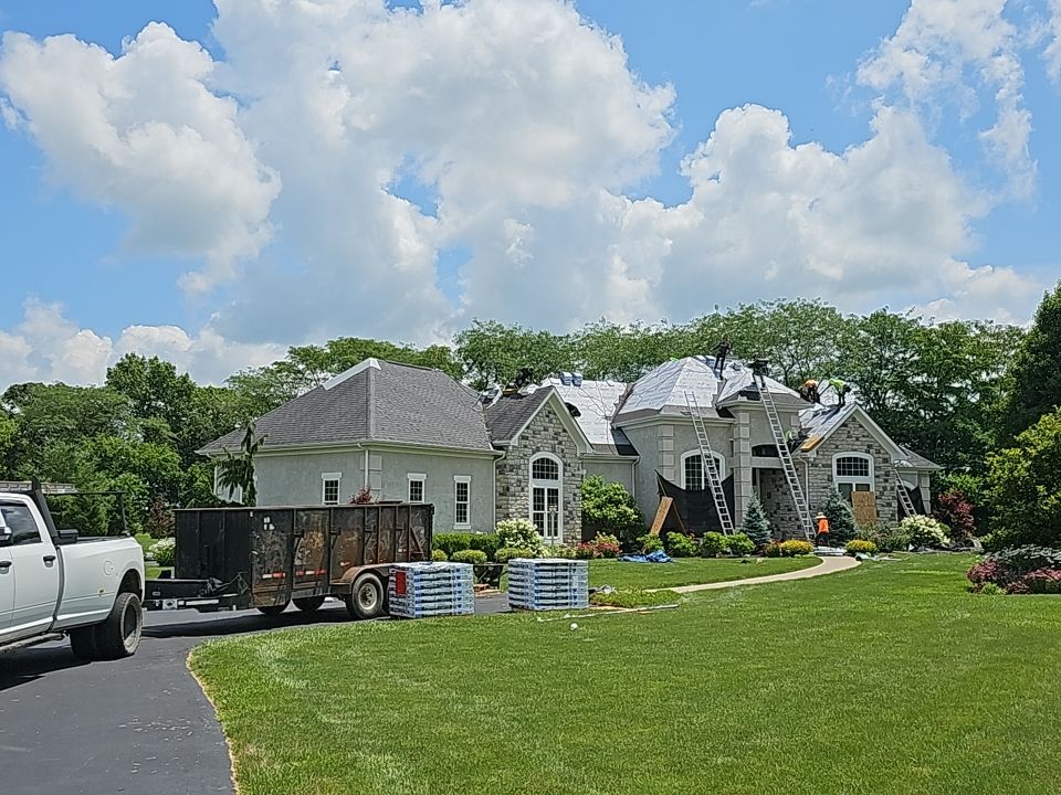 Residential Roofing Installation using Atlas Pinnacle Black Shingles by 614 Exteriors