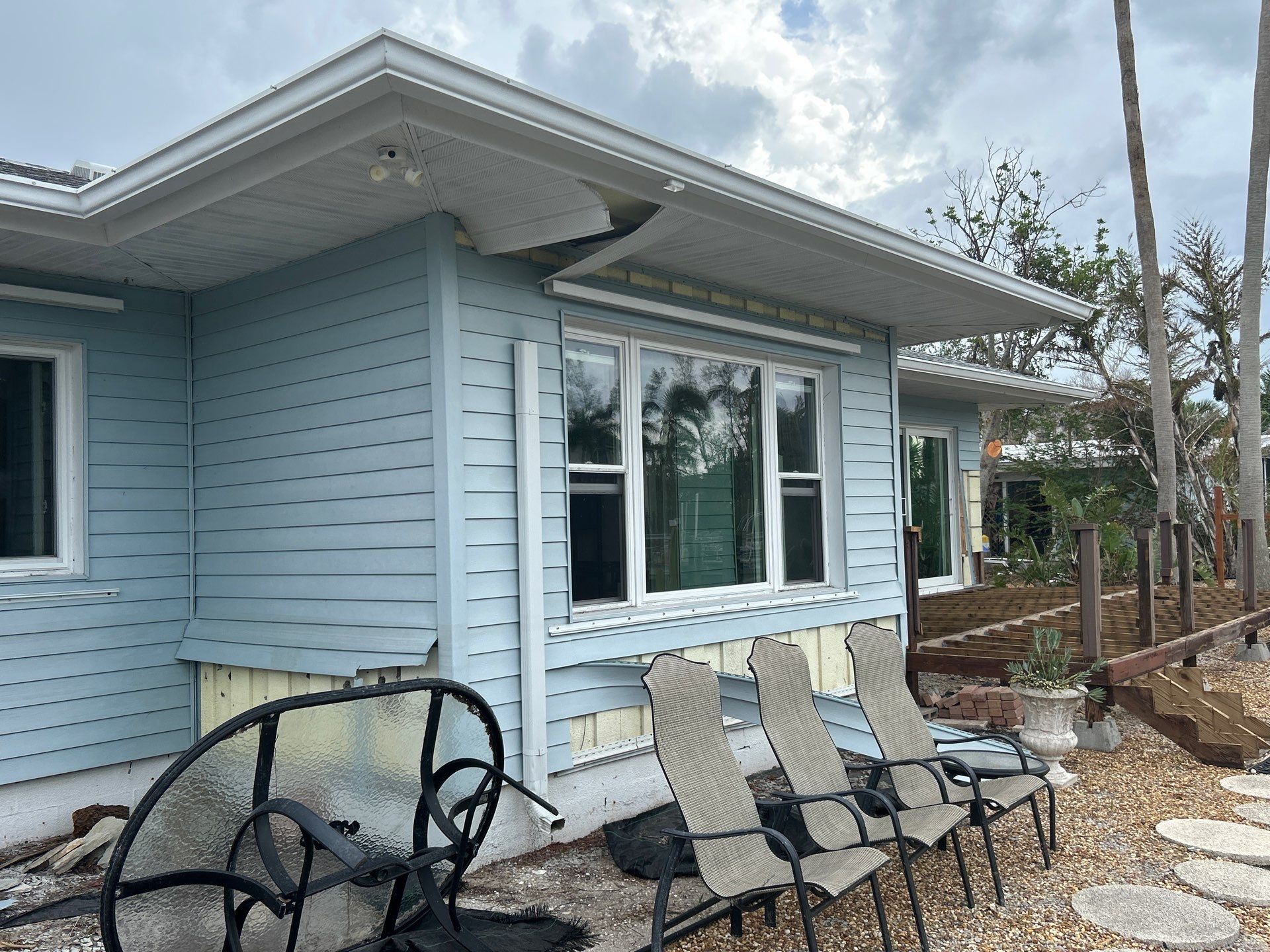 White Soffit and Fascia Upgrade in Longboat Key FL by Gutter Professors