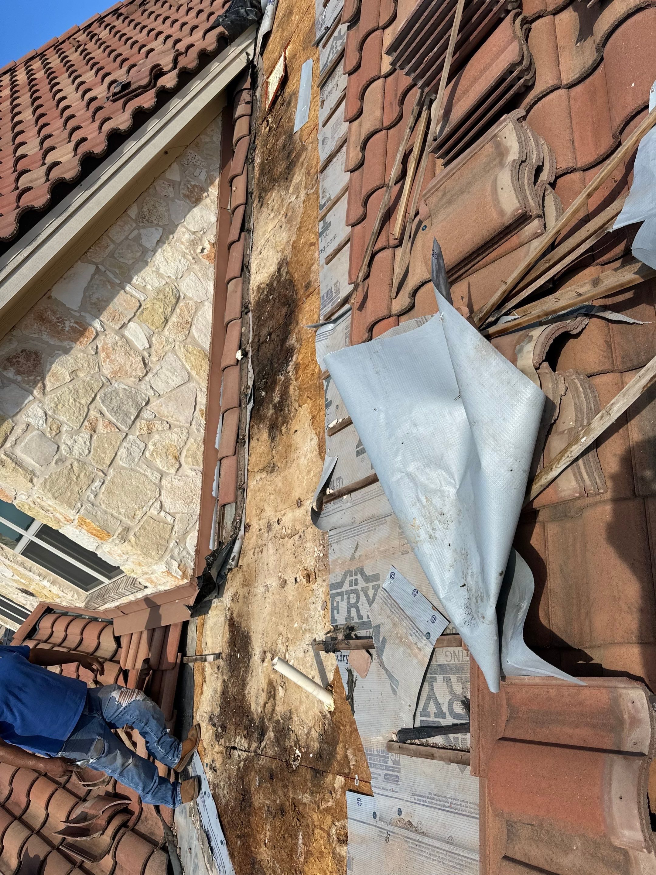 Tile Roof Repair  using Concrete S Tile by Premier Roofing and Contracting