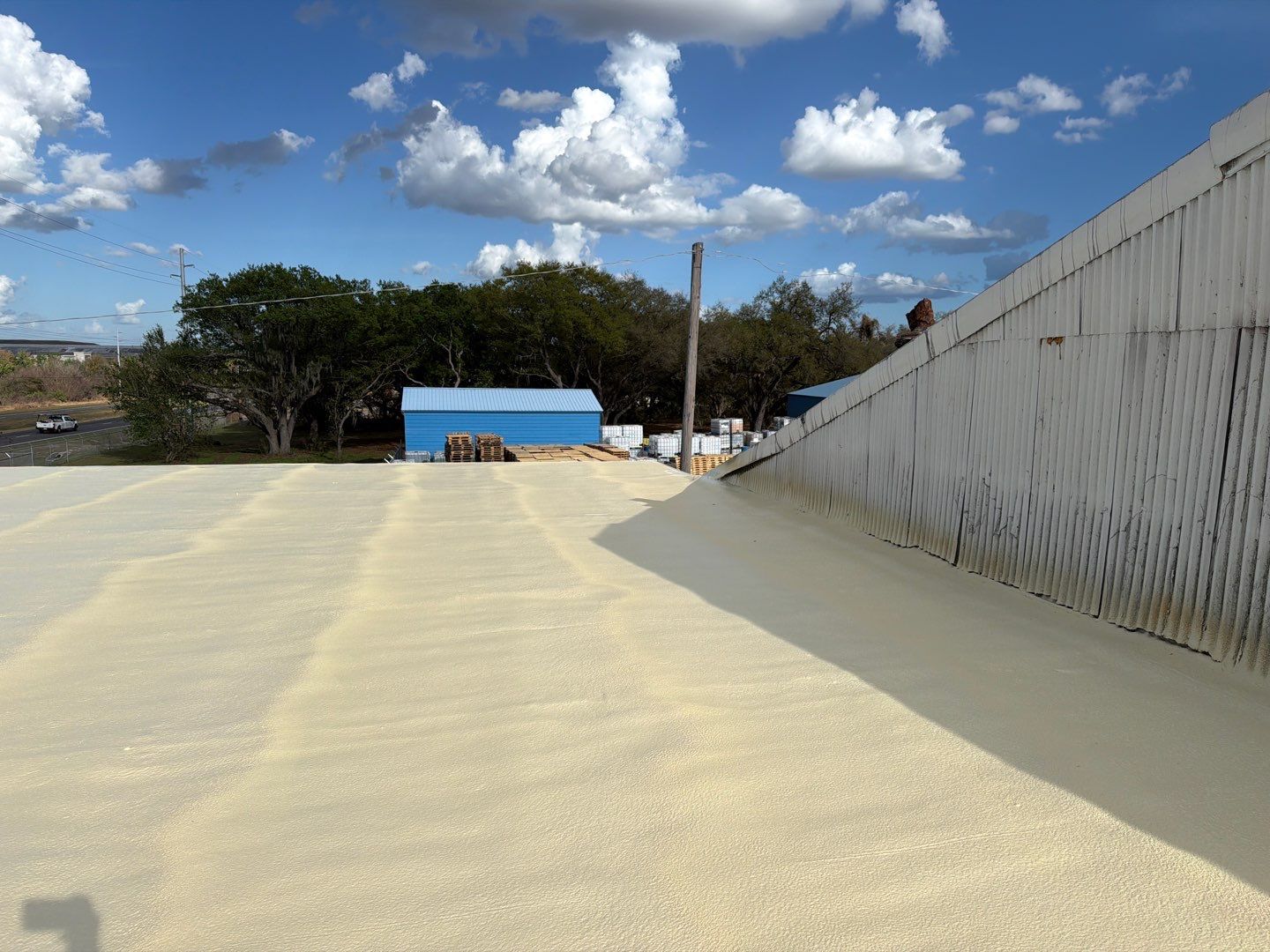 Seamless SPF Roof Installation for Bartow Commercial Office by CES Roofing