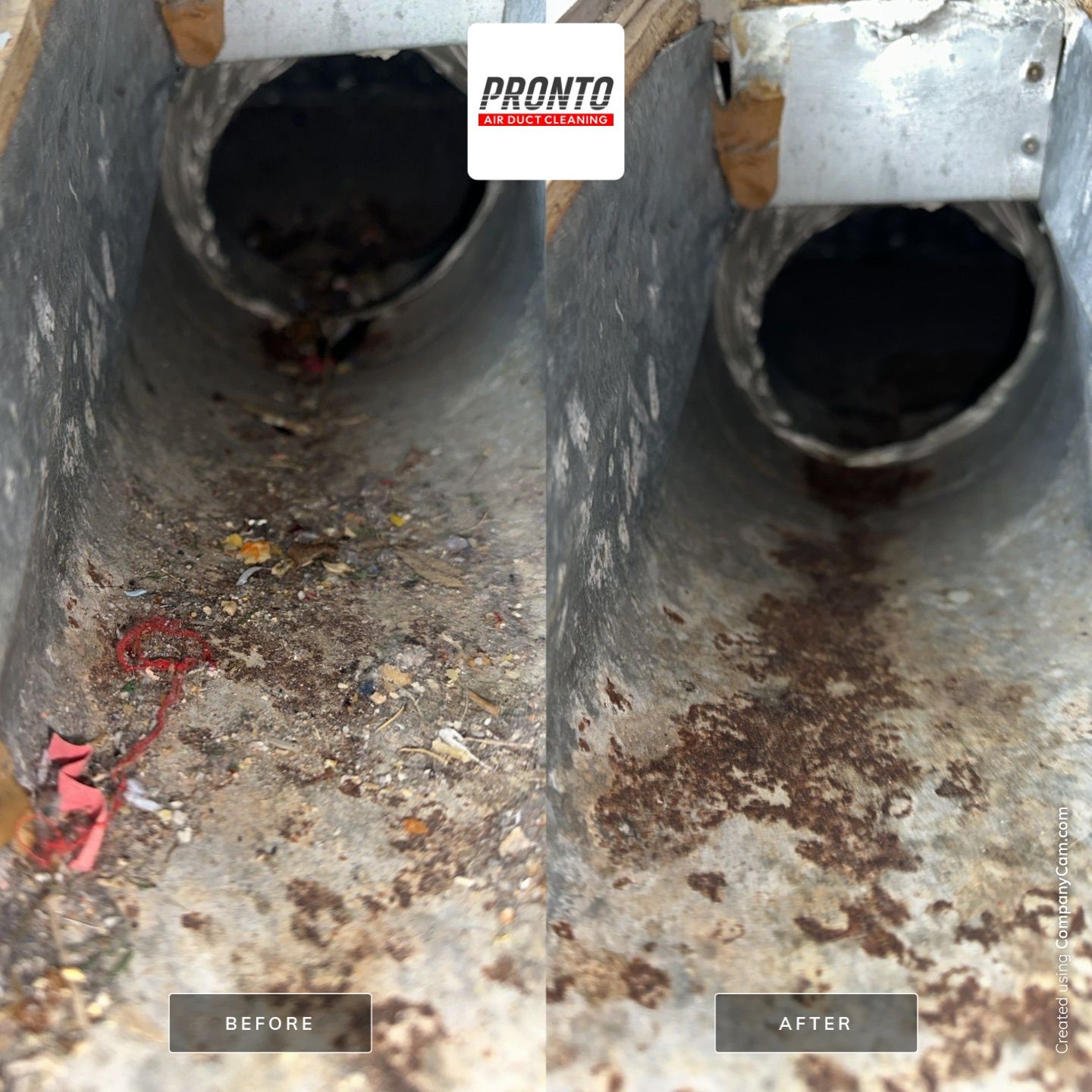 Air duct cleaning using Hypervac by Pronto Air Duct Cleaning