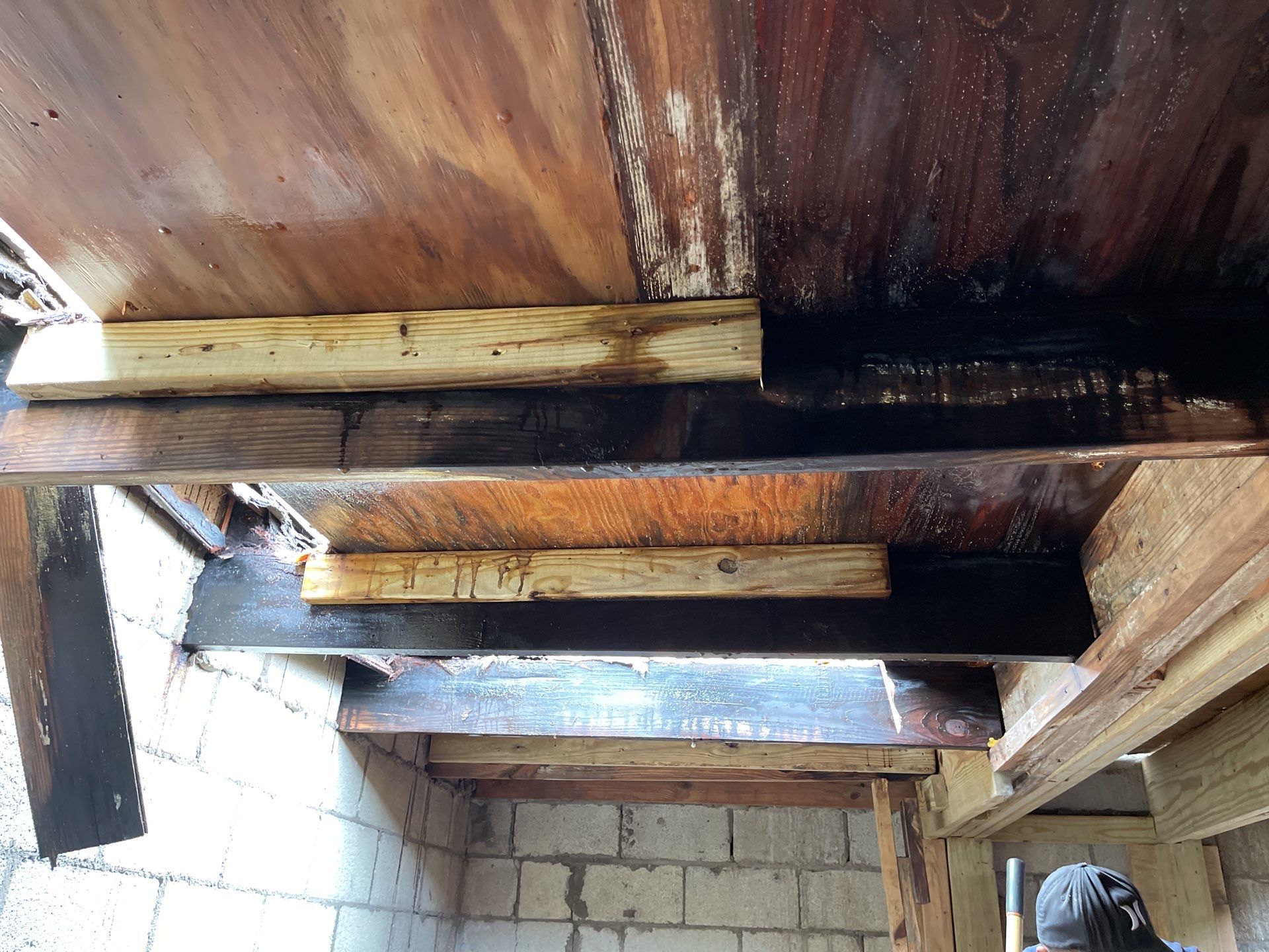 truses repair and new deking  by Xtreme interior company LLC