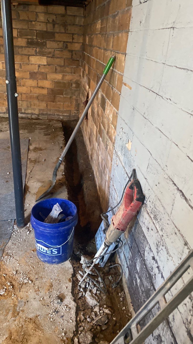 Interior Basement Waterproofing System by Toledo Basement Repair 
