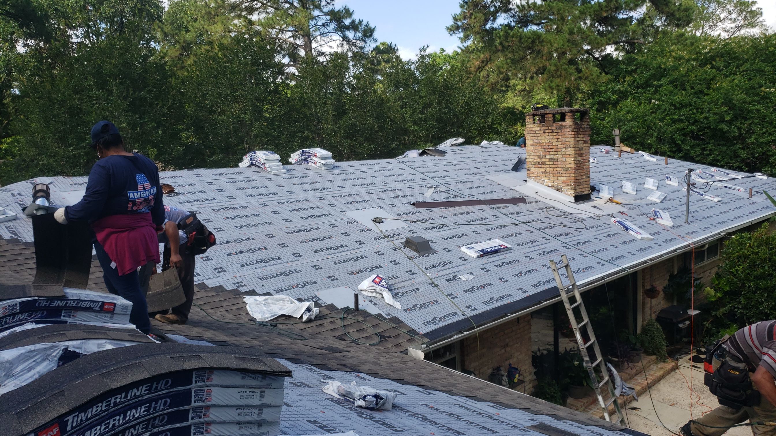Residential Roofing Installation using Roof Replacement by American Roofing & Construction LLC
