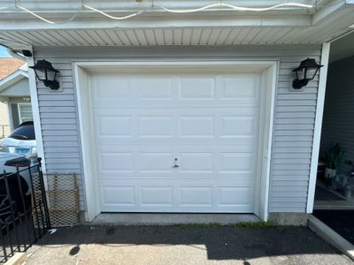 Garage Door Installation using Amarr Olympus Garage door
