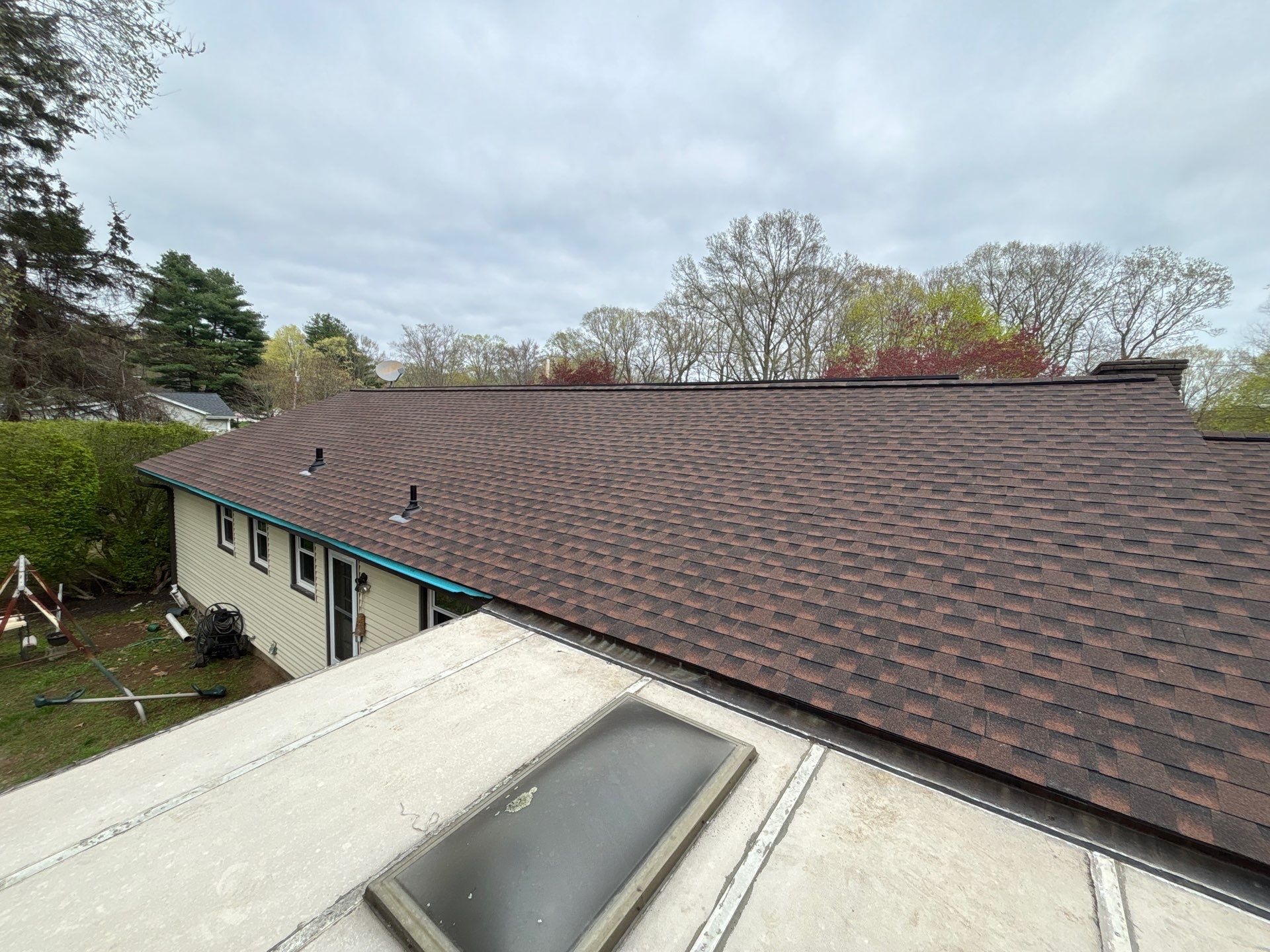 Asphalt shingles in Orange, CT gives homeowner brand new roof! by DiGiorgi Roofing and Siding Inc