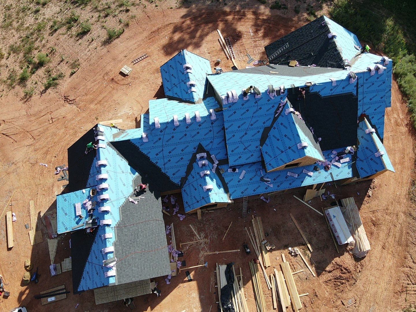 New Construction Residential Roofing Installation using Owens Corning by Inspector Roofing and Restoration